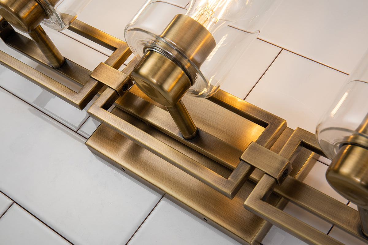 Gilded Nola Estes 3 koupelnové svítidlo mosaz
