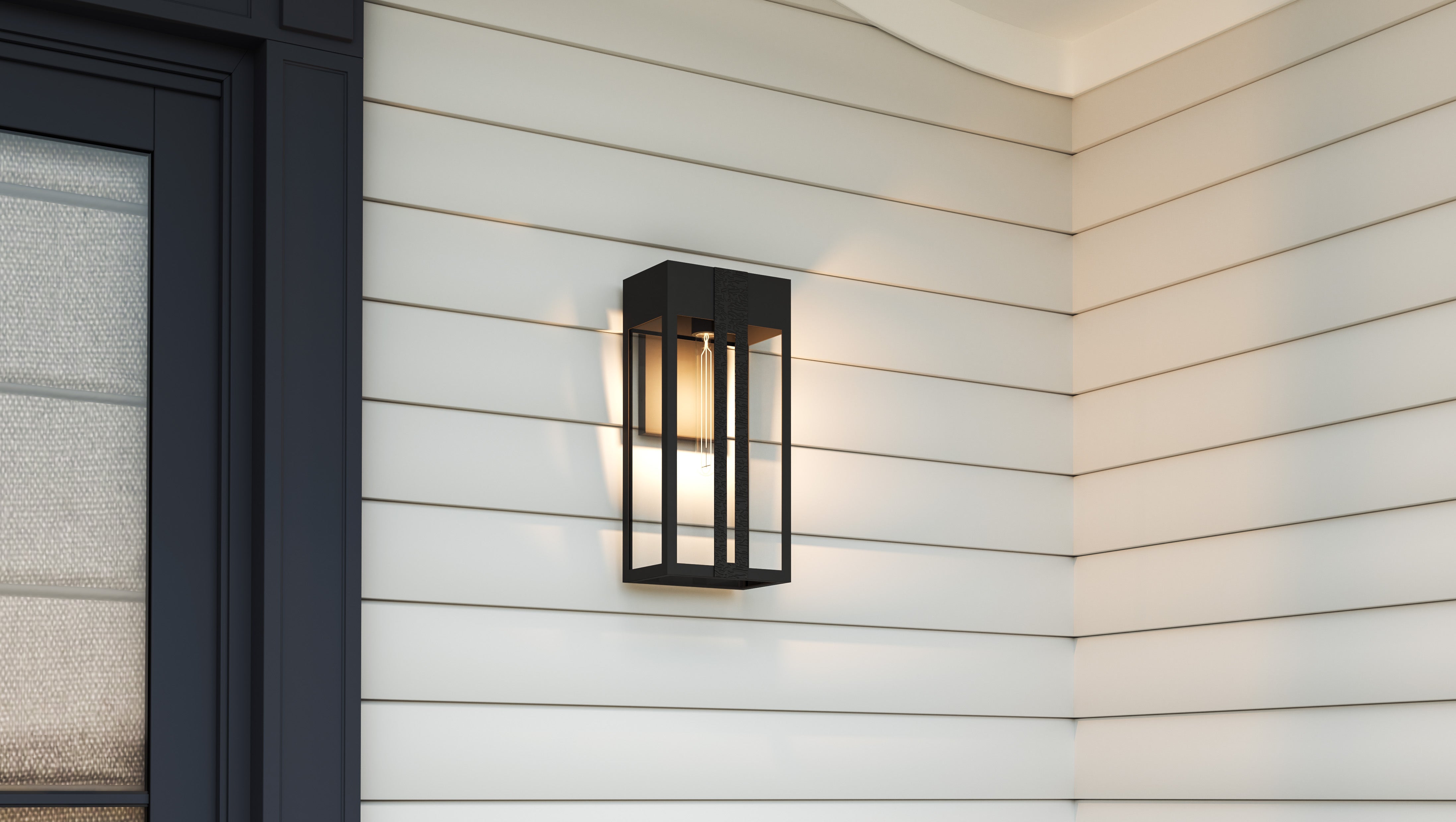 Quoizel Boswell Wall Light venkovní svítidlo matně černá