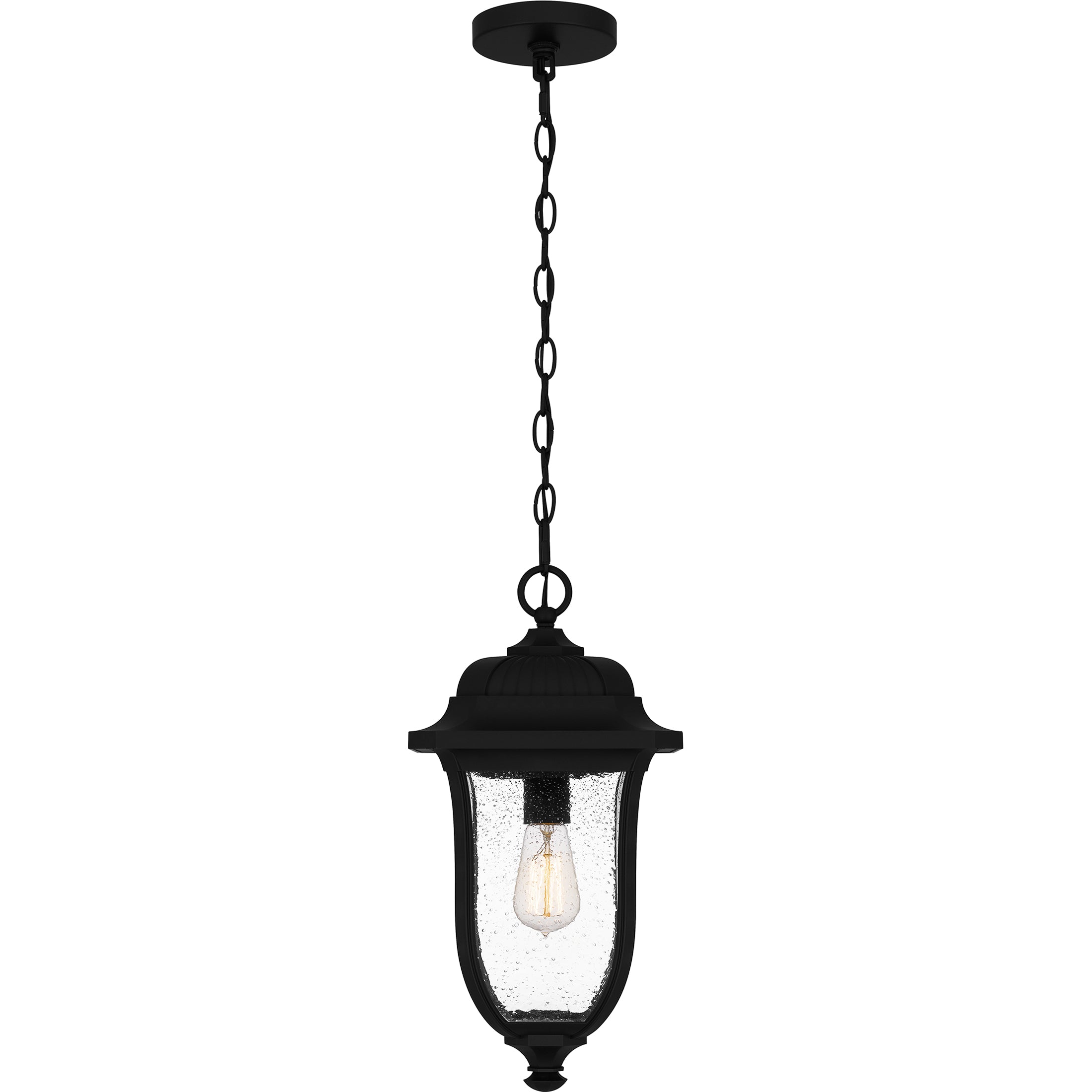 Quoizel Mulberry venkovní závěsná lucerna Matte Black