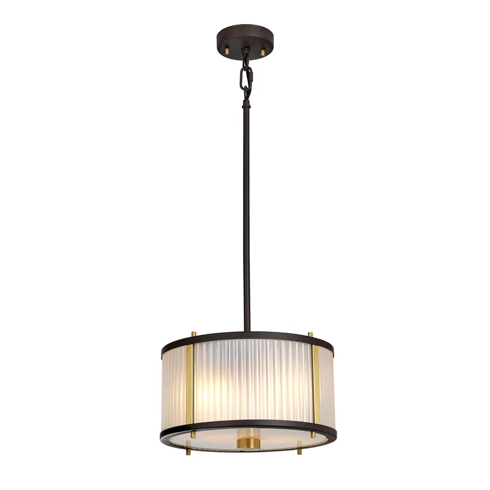 Gilded Nola Corona 2 Light Flush in Bronze stropní svítidlo