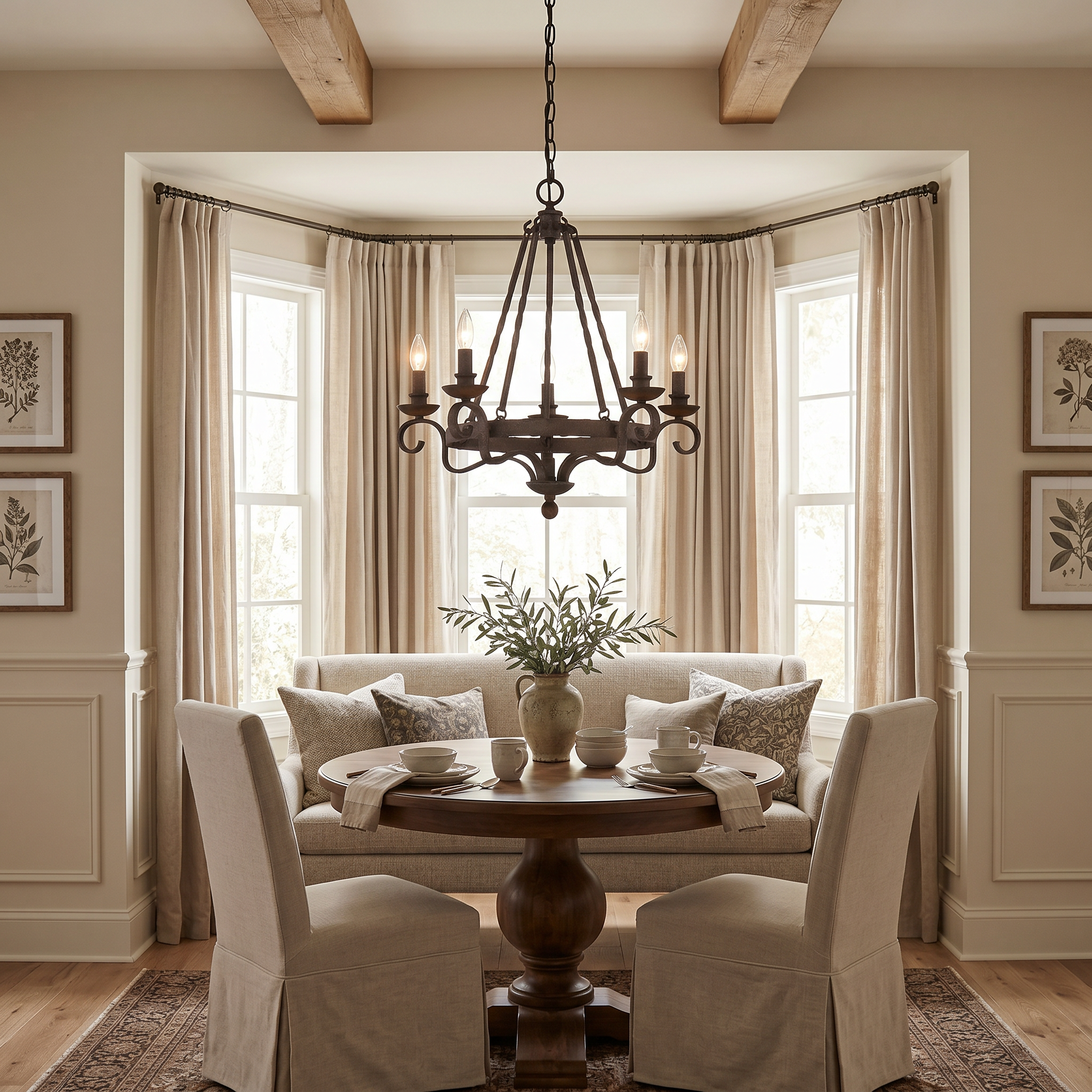 Quoizel Noble Chandelier lustr 3světlo černý