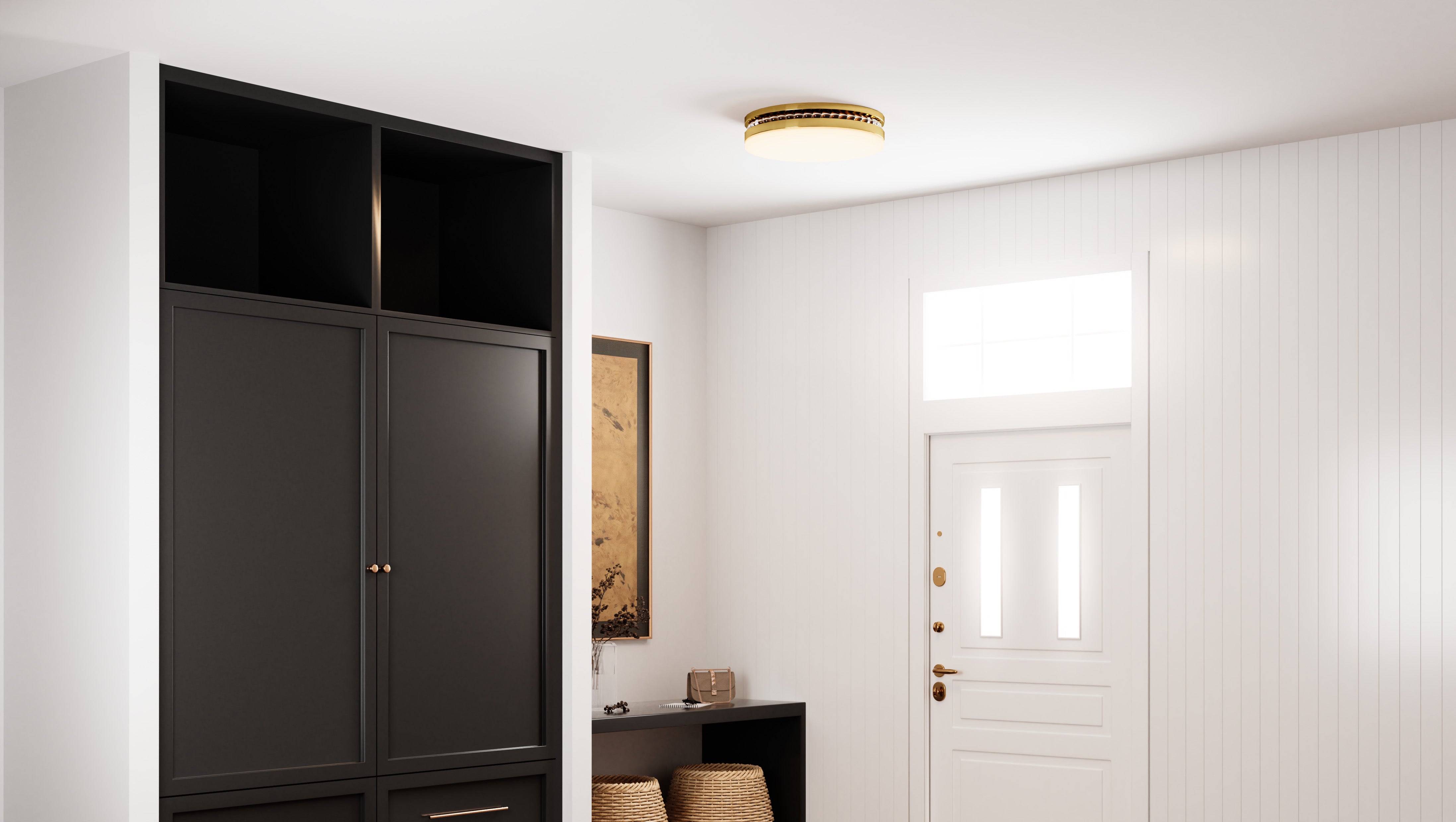 Quoizel Carey Flush Mount stropní svítidlo zlaté CCT