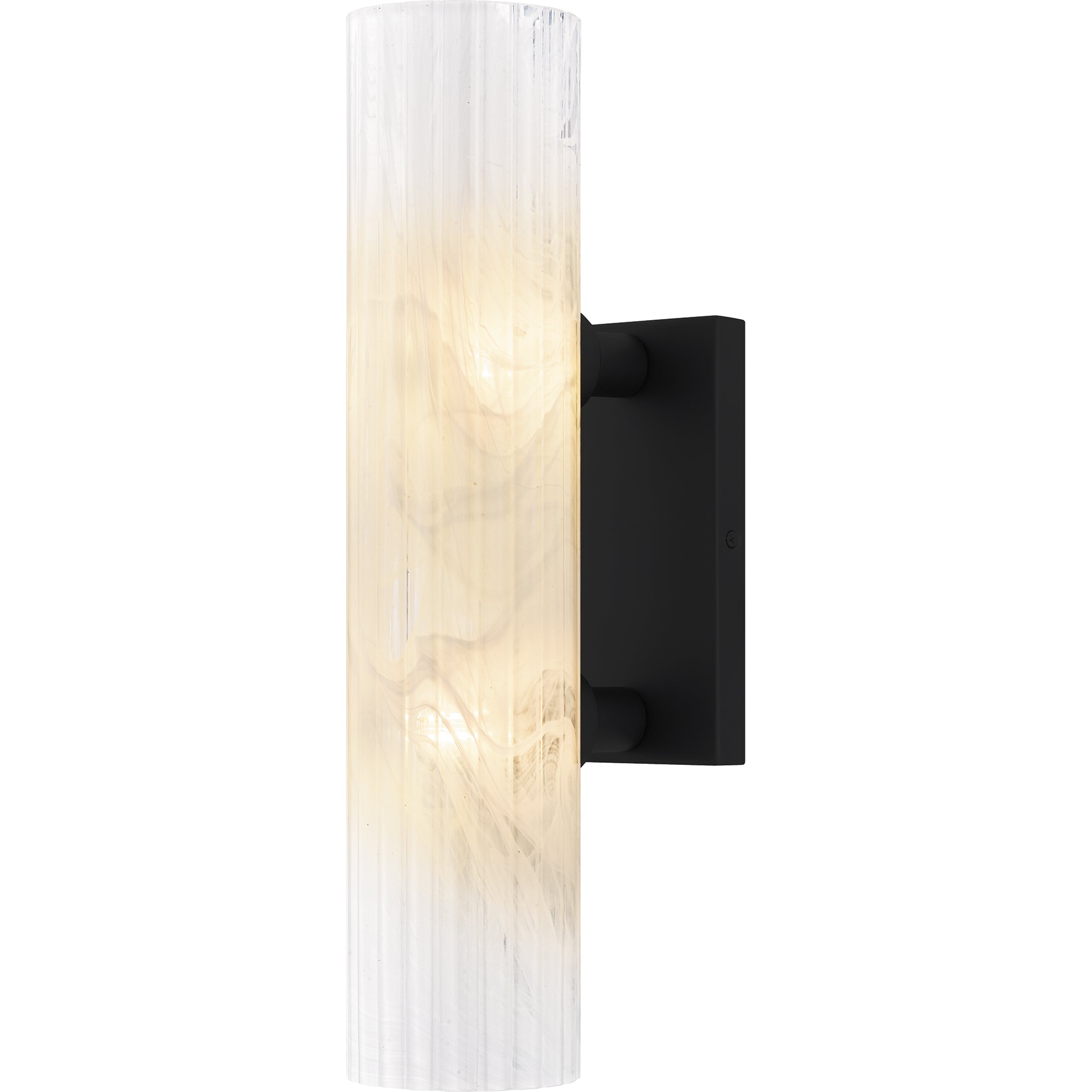Quoizel Curran Wall Sconce nástěnné Matte Black sklo