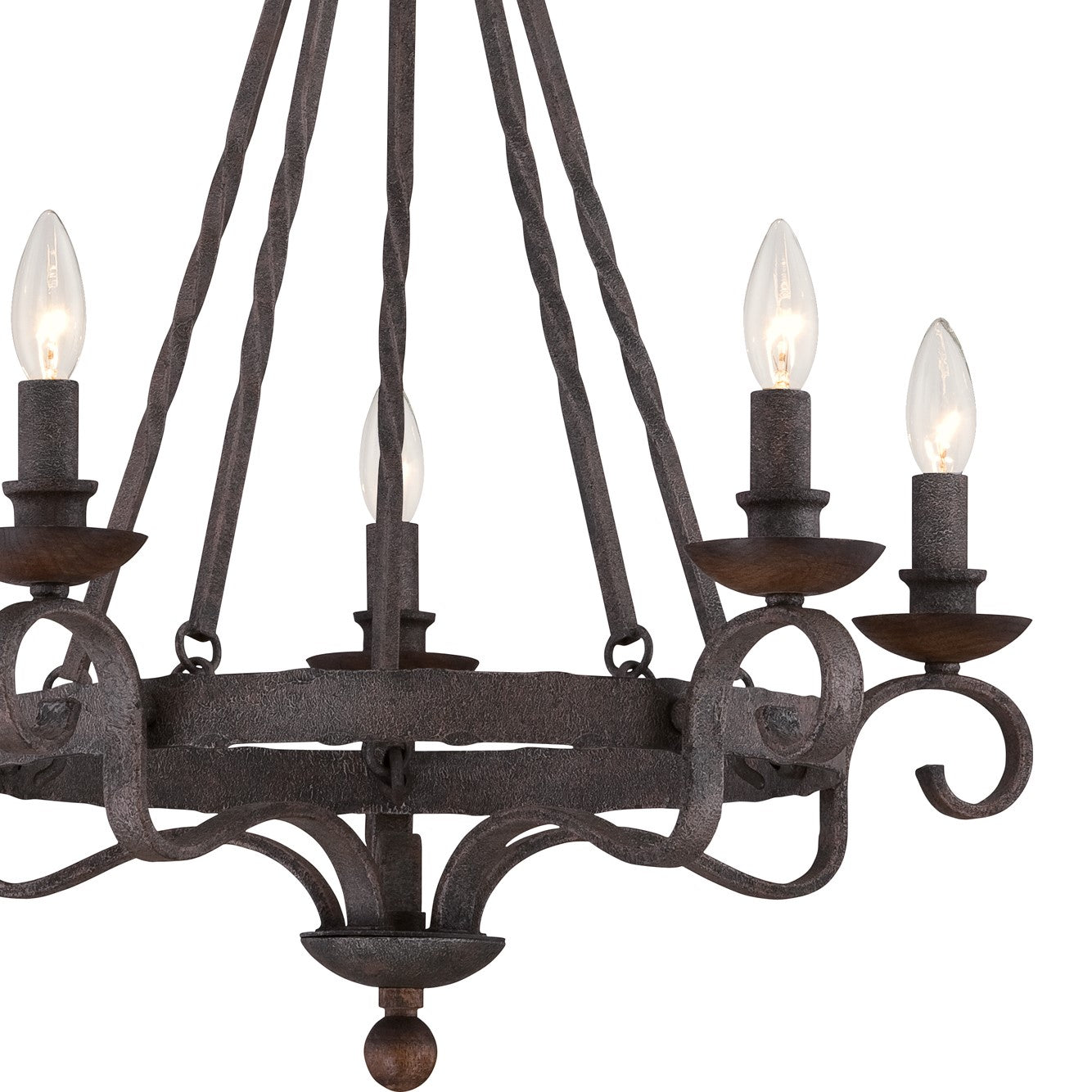 Quoizel Noble Chandelier lustr 3světlo černý