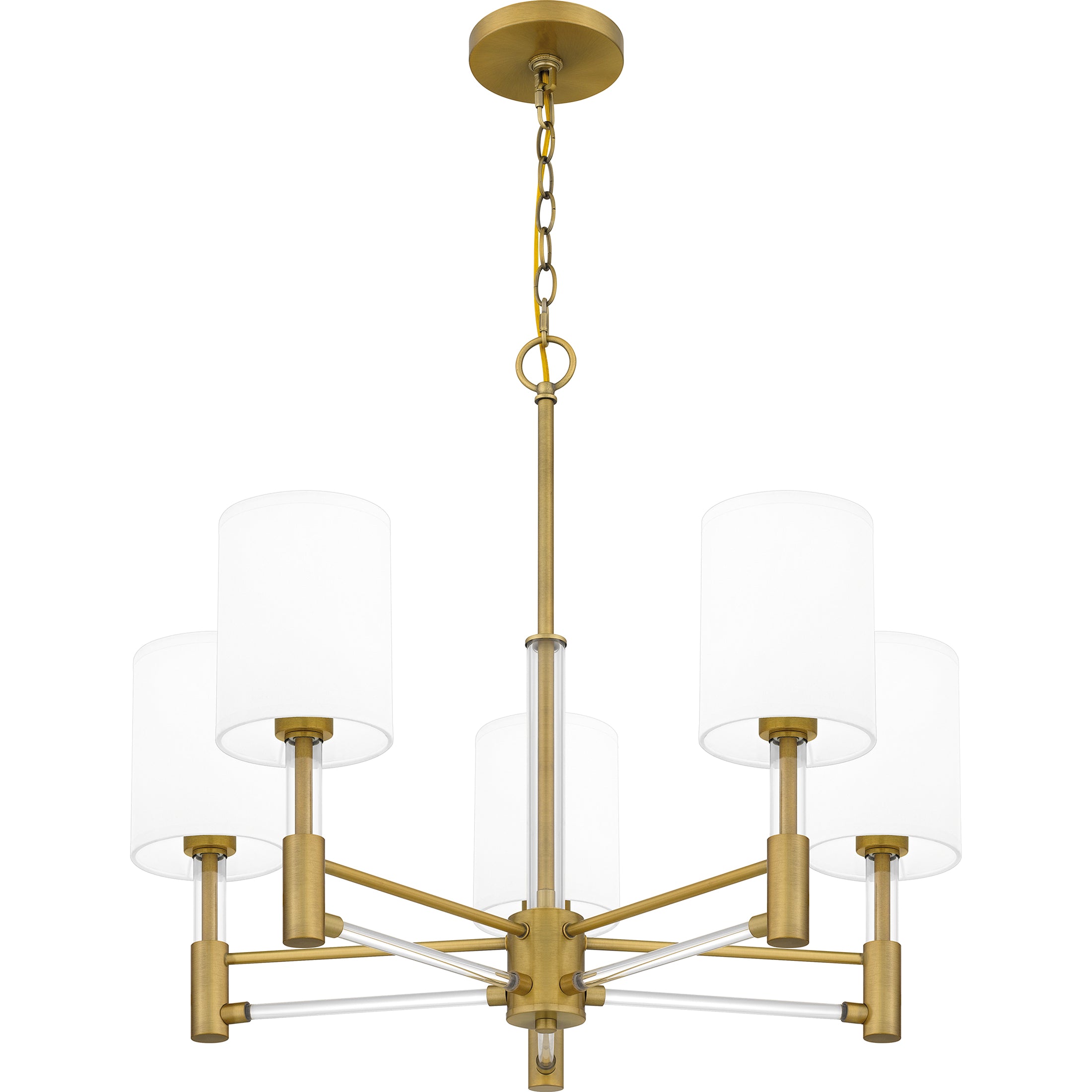 Quoizel Gretchen lustr mosazná Aged Brass