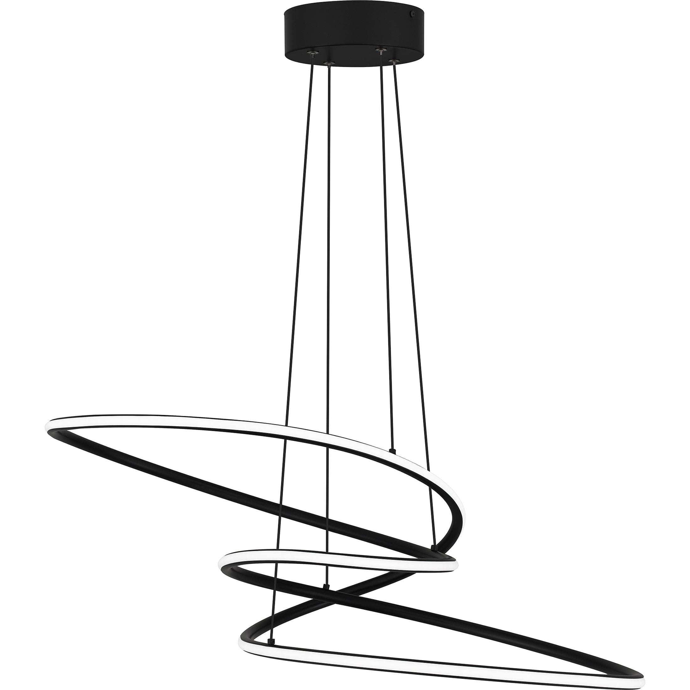 Quoizel Ovard LED závěsné svítidlo černé moderní