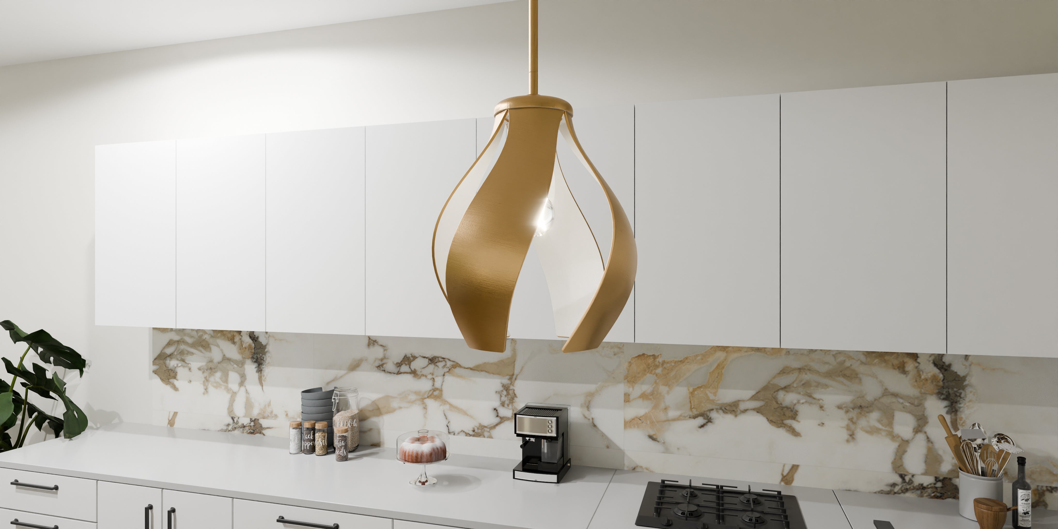 Quoizel Kiko Pendant závěsné světlo matná černá geometrické