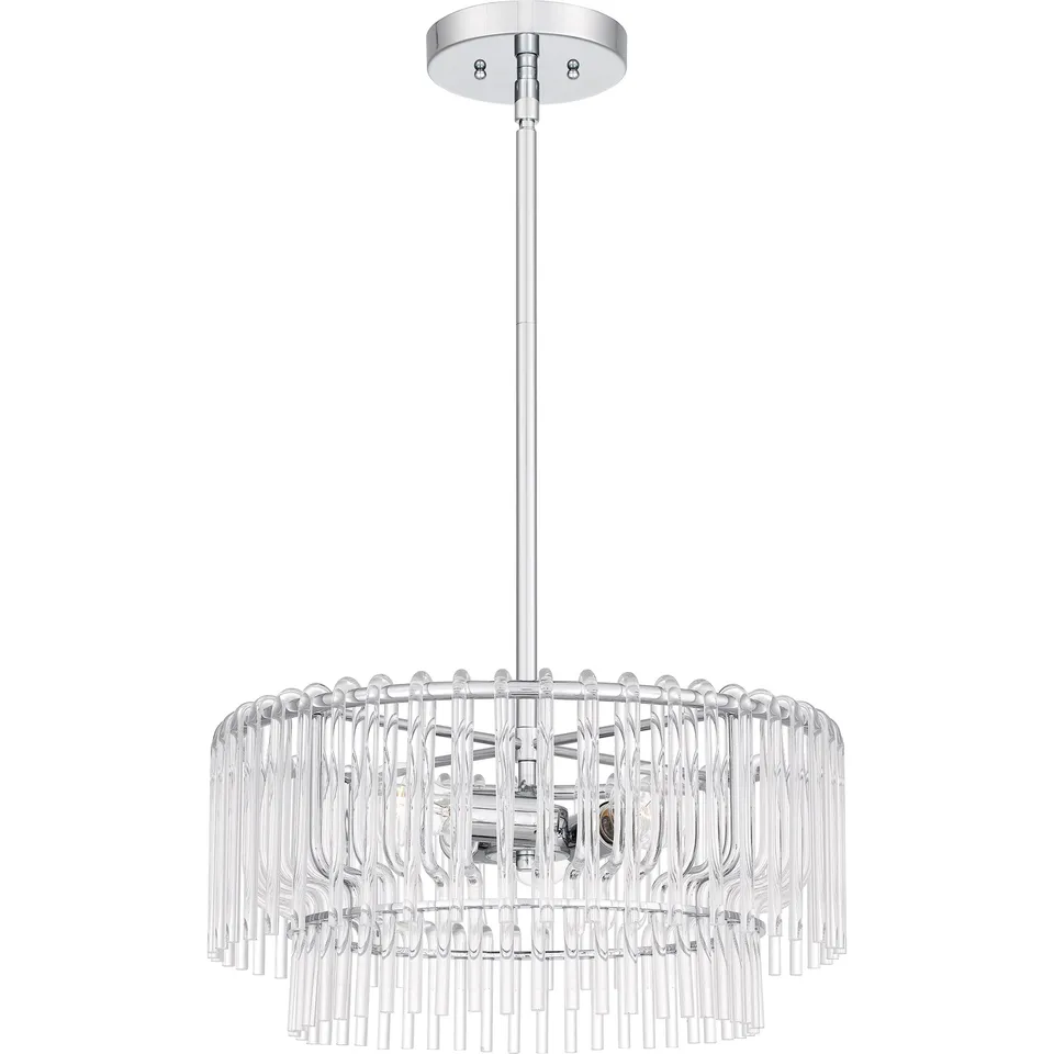 Quoizel Tayshia Pendant závěsné svítidlo Polished Chrome