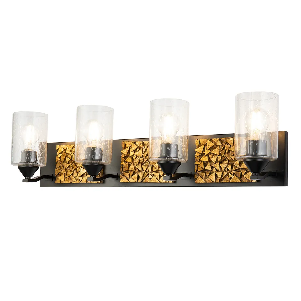 Gilded Nola Bocage 4 Light koupelnové svítidlo černozlaté