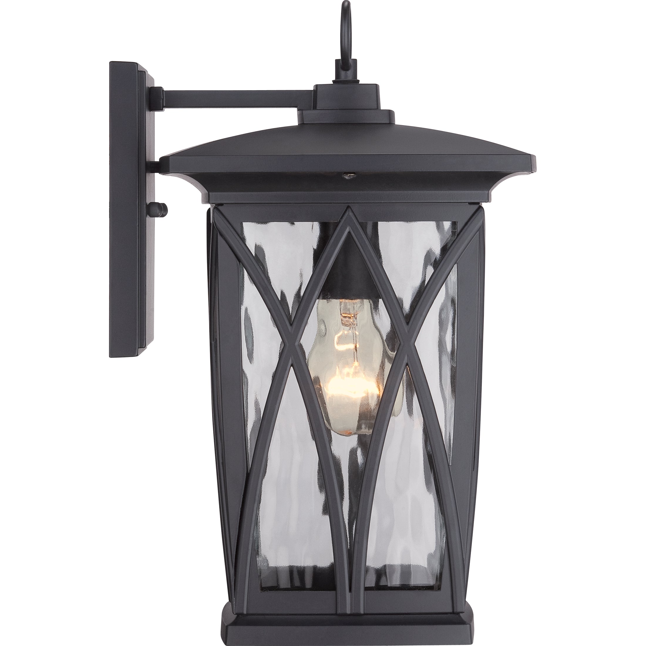 Quoizel Grover Wall Light venkovní lampa Mystic Black čiré sklo