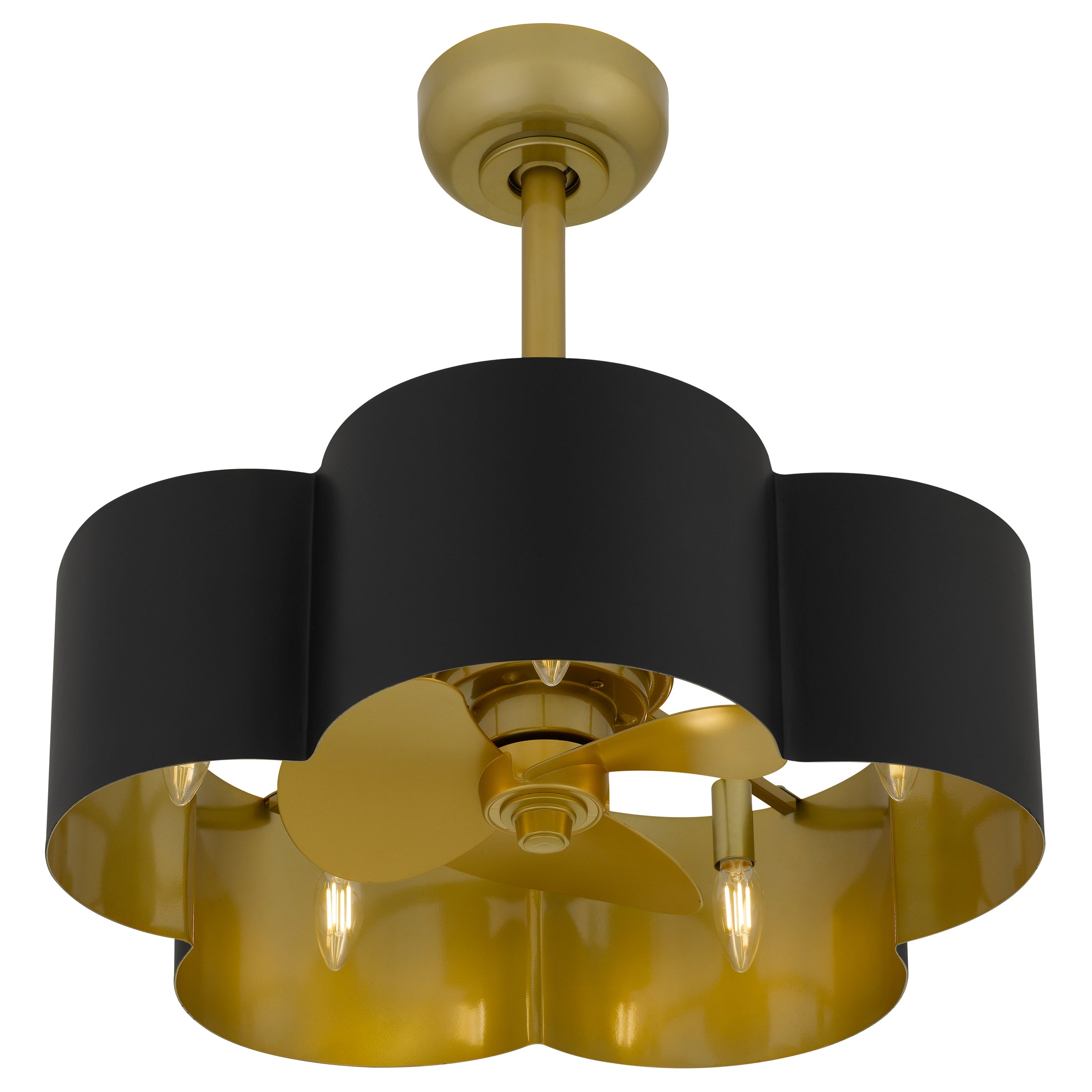 Quoizel Balsam stropní ventilátor matte black