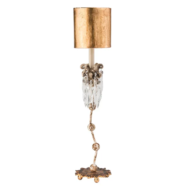 Gilded Nola Venetian stolní lampa designová trellis