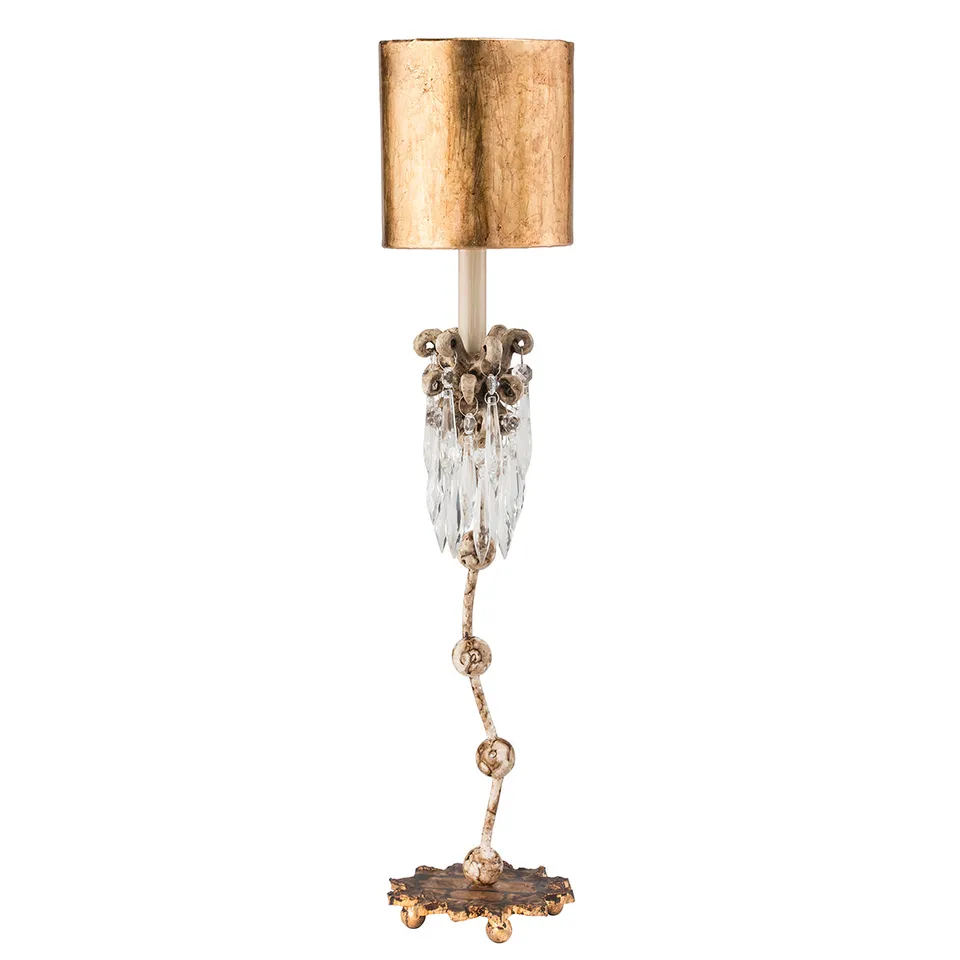 Gilded Nola Venetian stolní lampa designová trellis