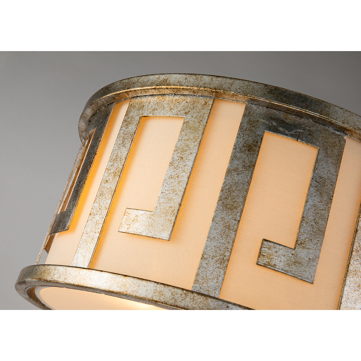 Gilded Nola Lemuria 2 Light Flushmount stropní svítidlo stříbrné