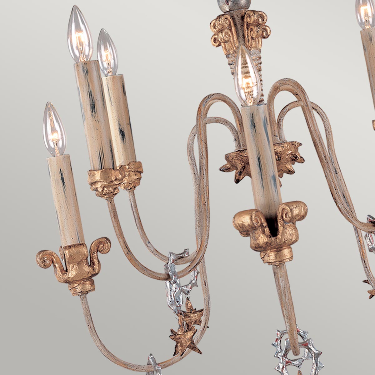 Gilded Nola Mignon lustr 8 světel French