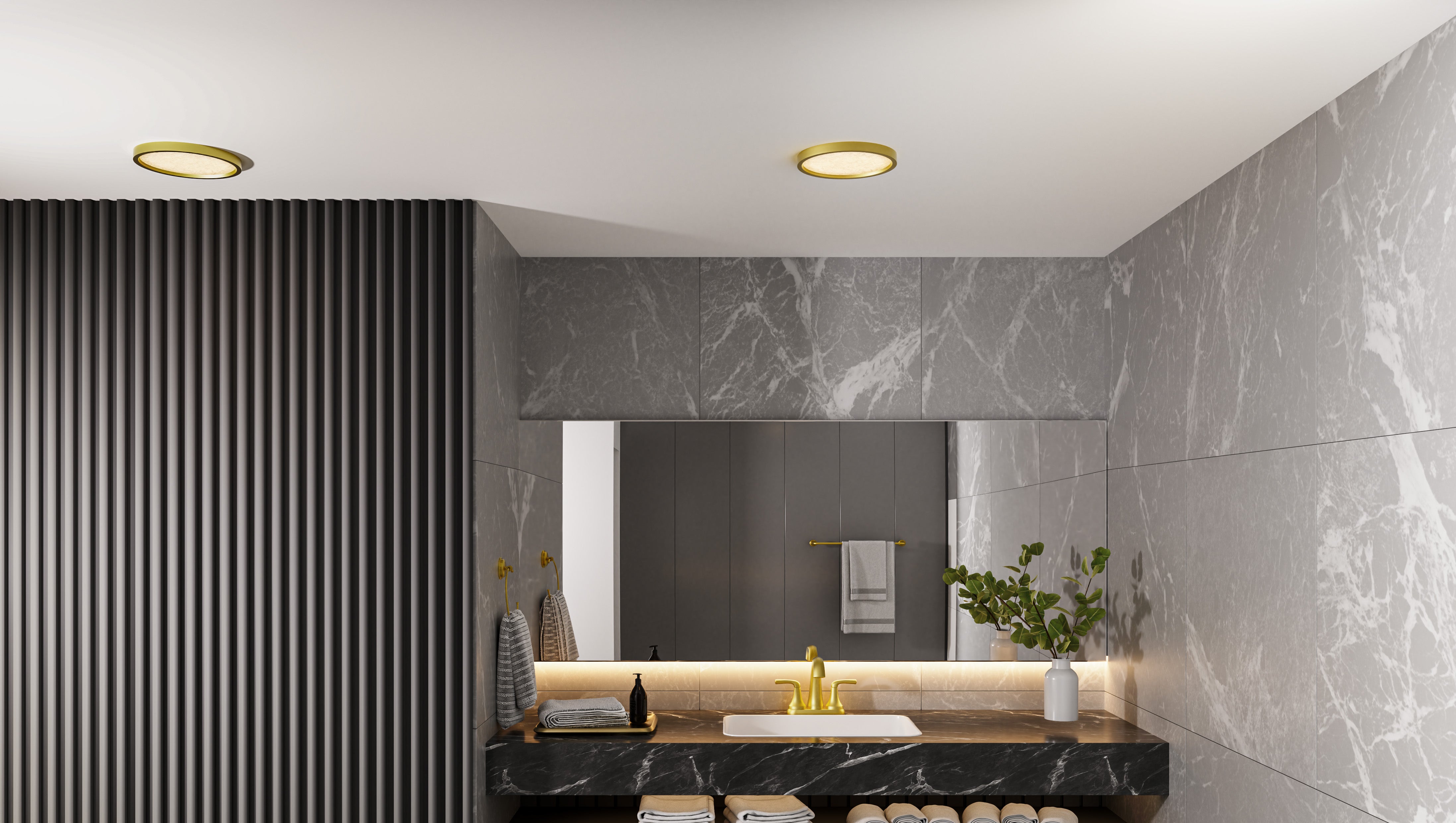 Quoizel Outskirts stropnice 15" earth black LED