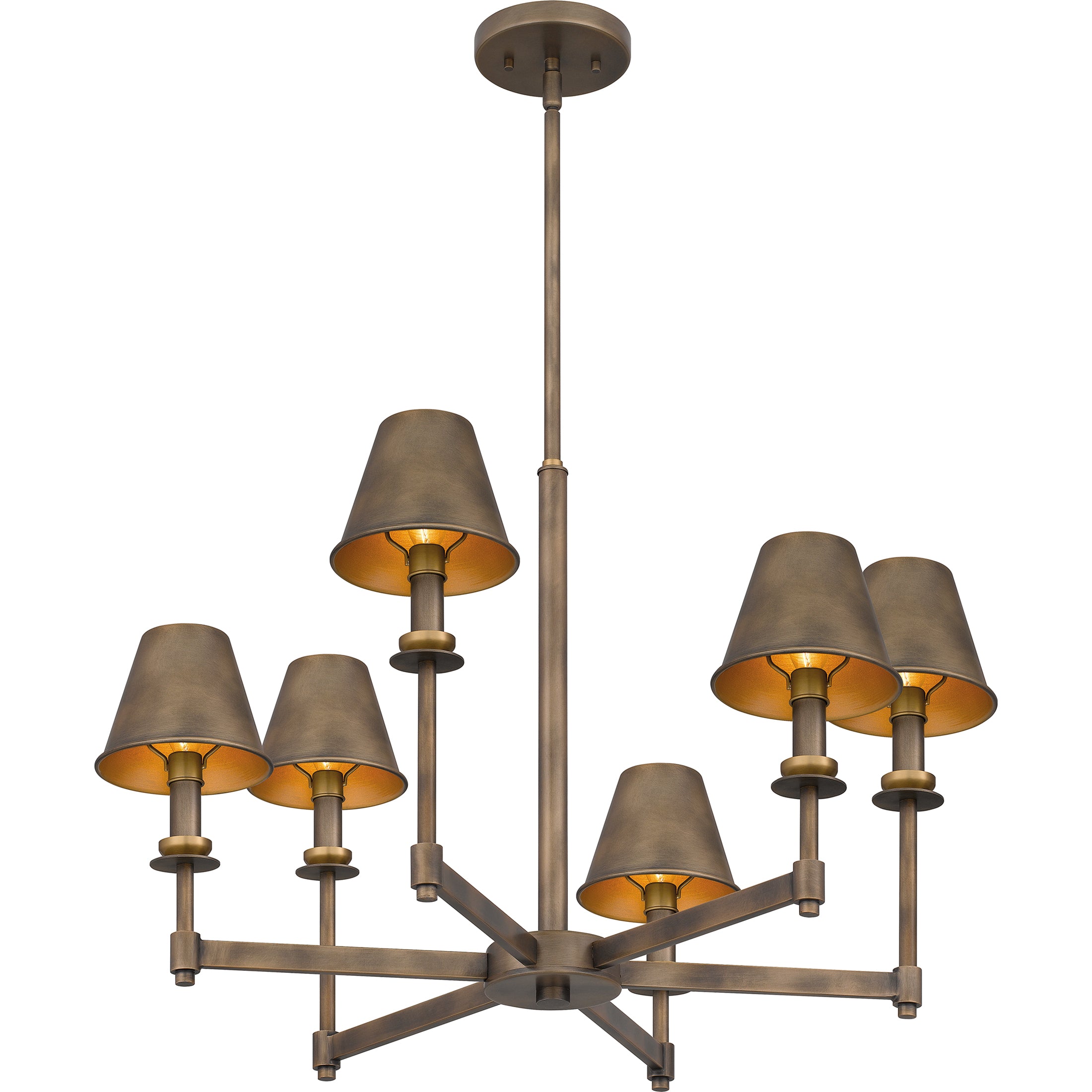 Quoizel Cross lustr Statuary Bronze