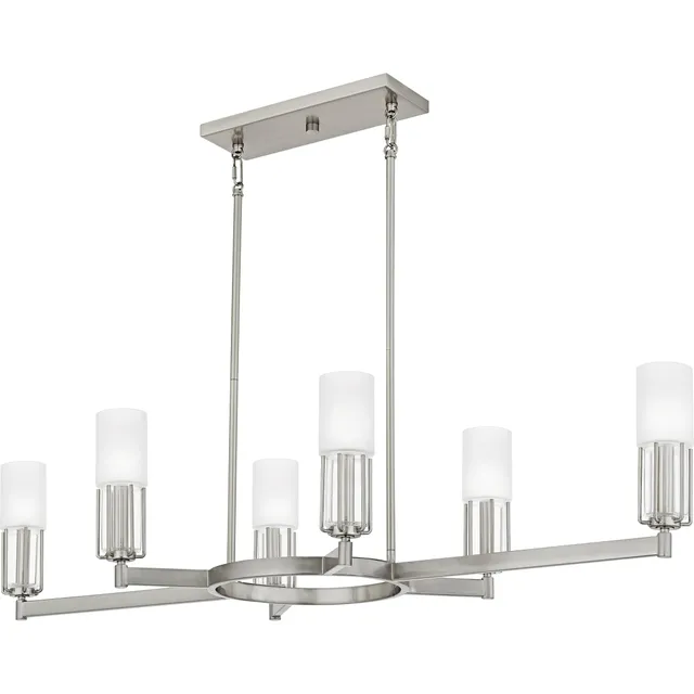 Quoizel Cruz Island Light ostrovní lustr kartáčovaný nikl