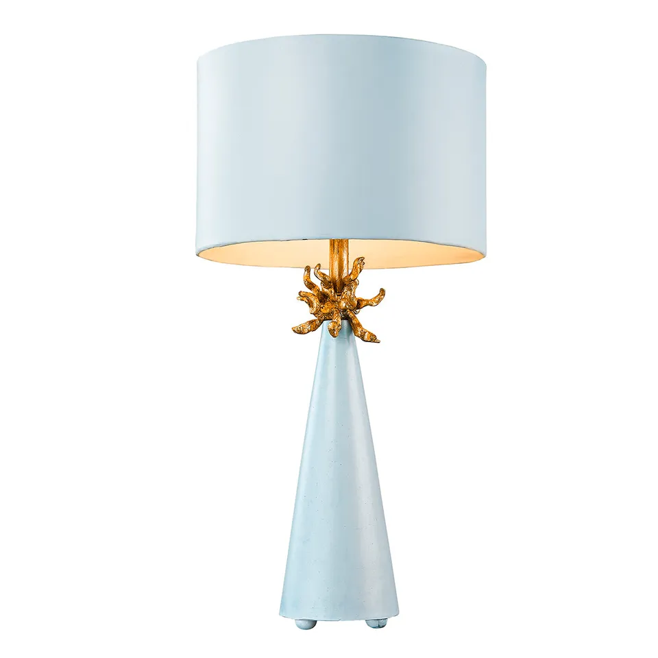 Gilded Nola Neo stolní lampa modrá 30,5"