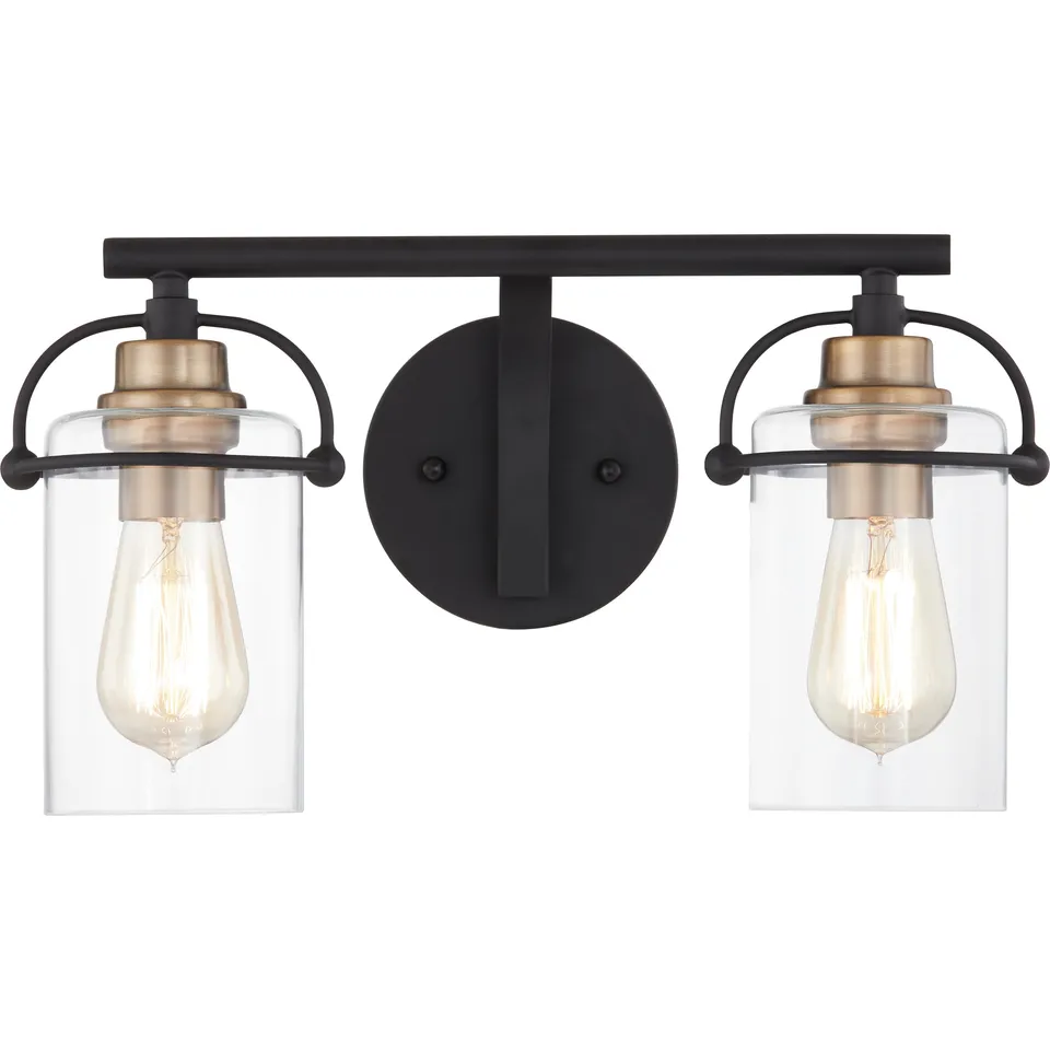 Quoizel Emerson Bath Light koupelnové svítidlo 2 světla black