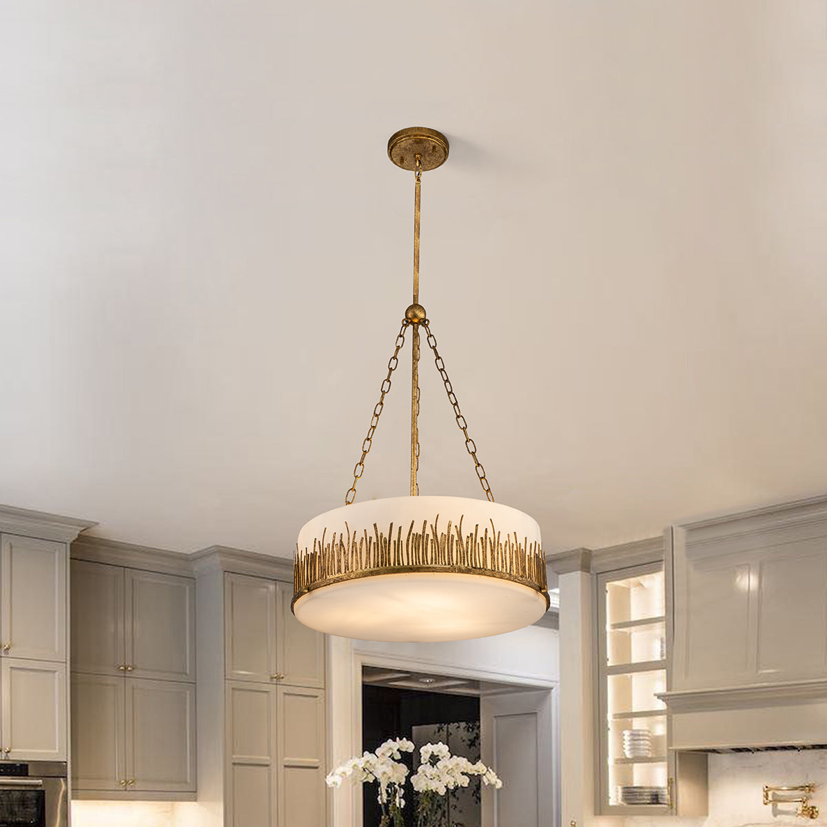 Gilded Nola Sawgrass Large závěsné svítídlo zlaté