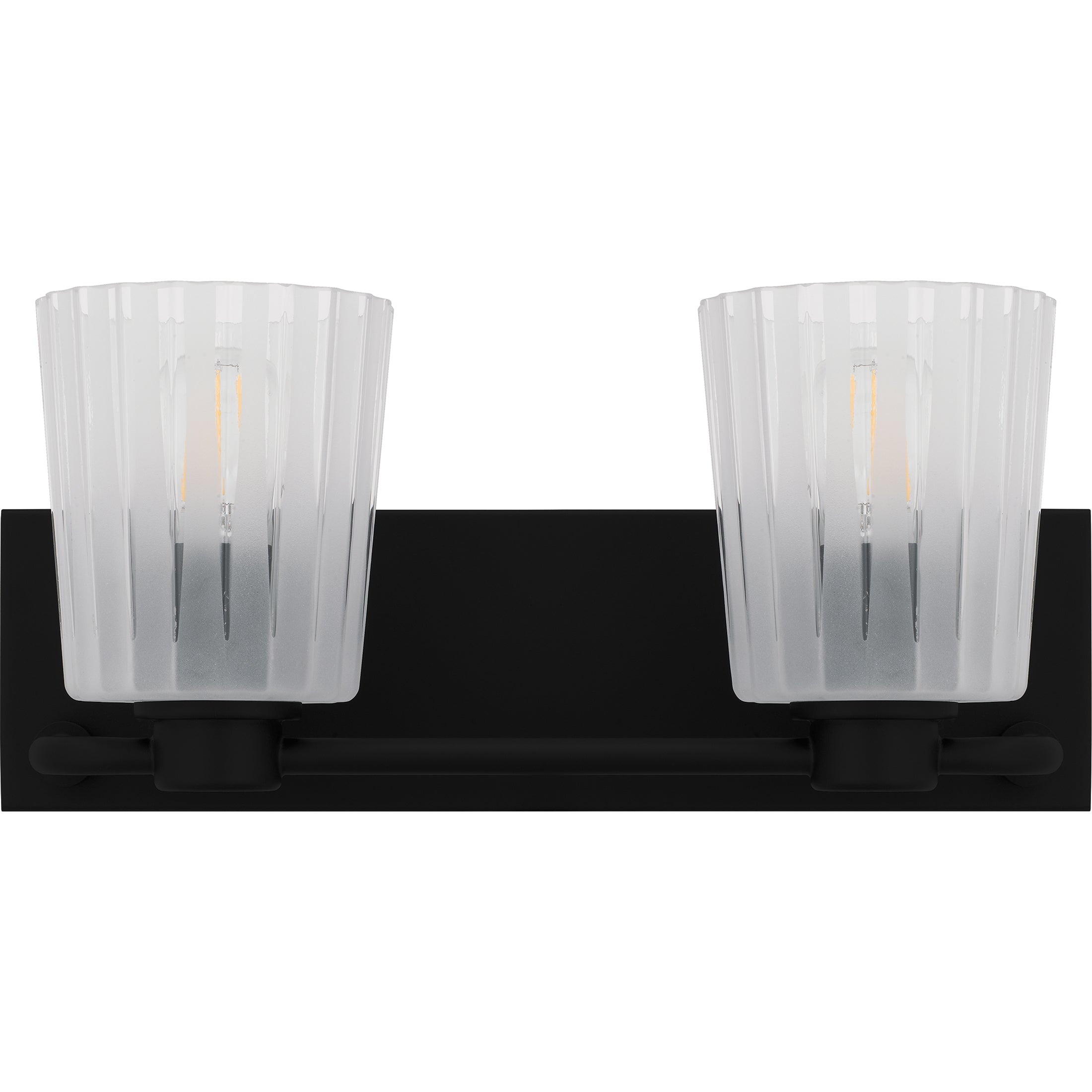 Quoizel Gray Bath Light koupelnové svítidlo 2 světla černé