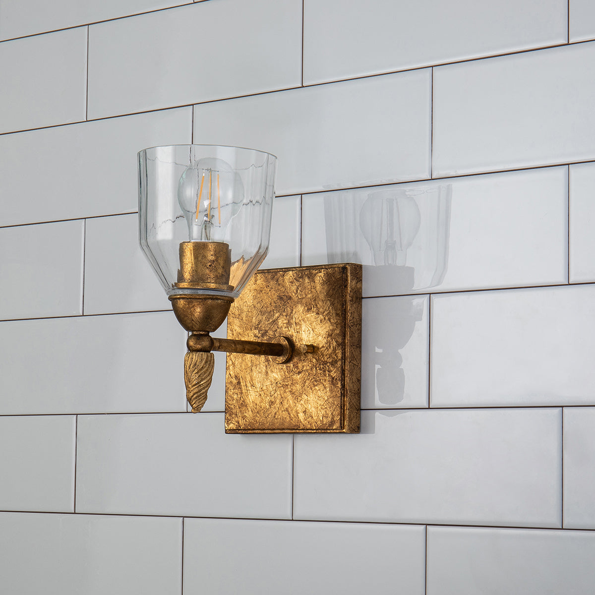 Gilded Nola Felice koupelnové svítidlo 1 světlo bronz
