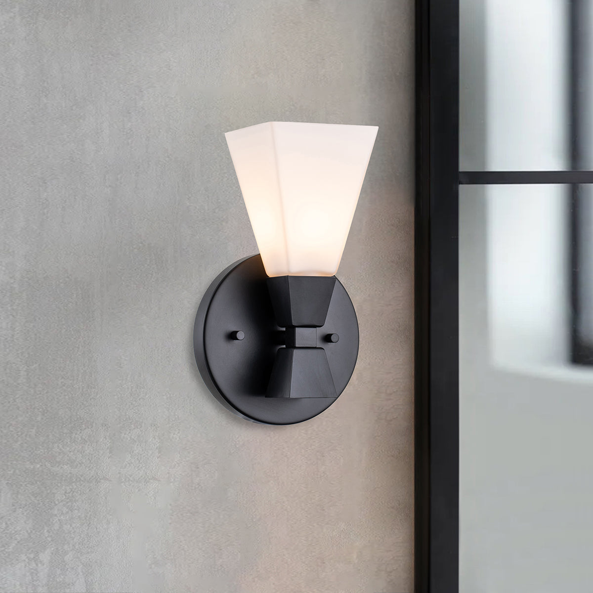 Gilded Nola Bowtie 1 Light koupelnové svítidlo černé matné