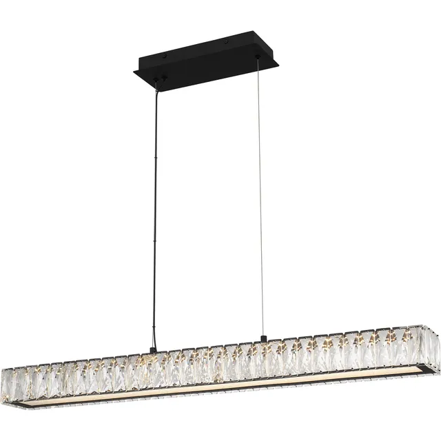 Quoizel Reese lineární lustr matná černá LED