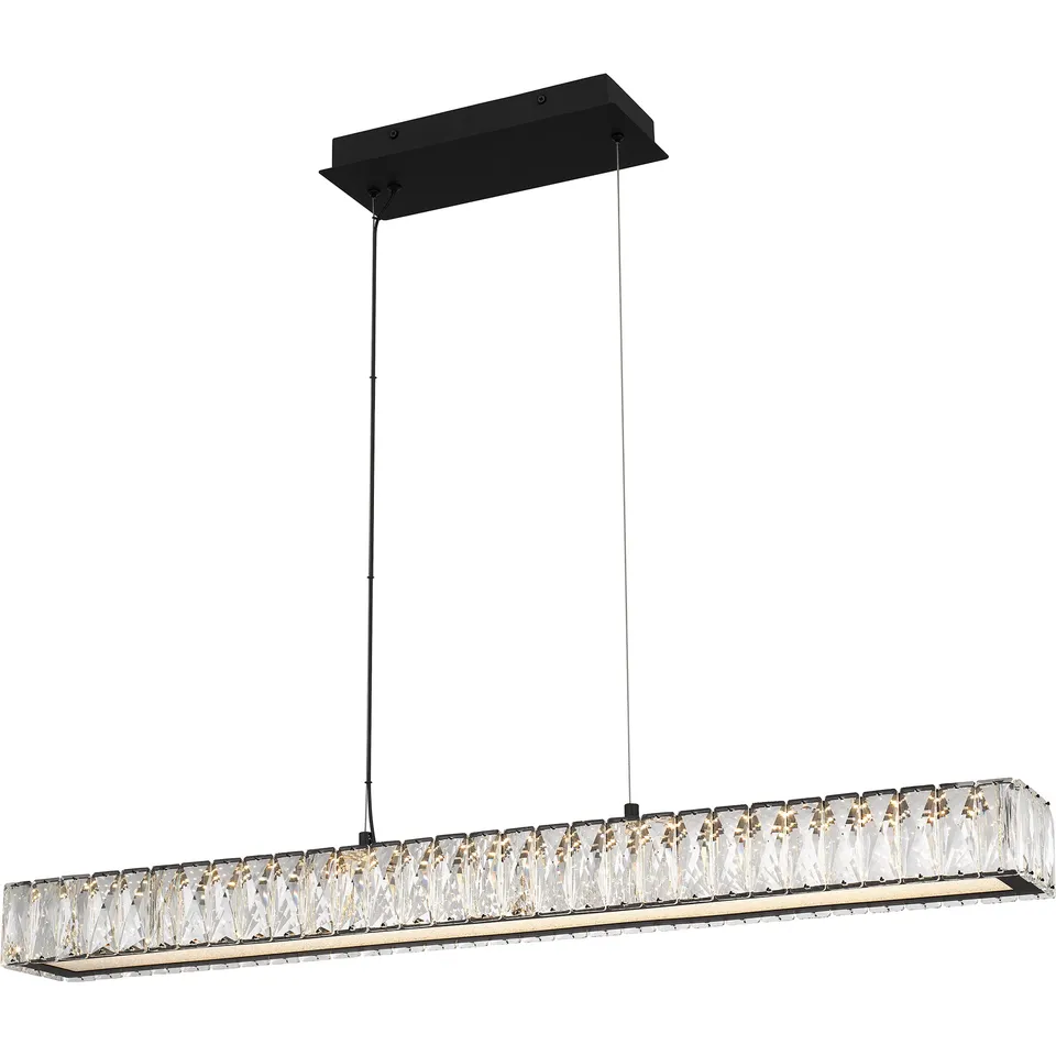 Quoizel Reese lineární lustr matná černá LED