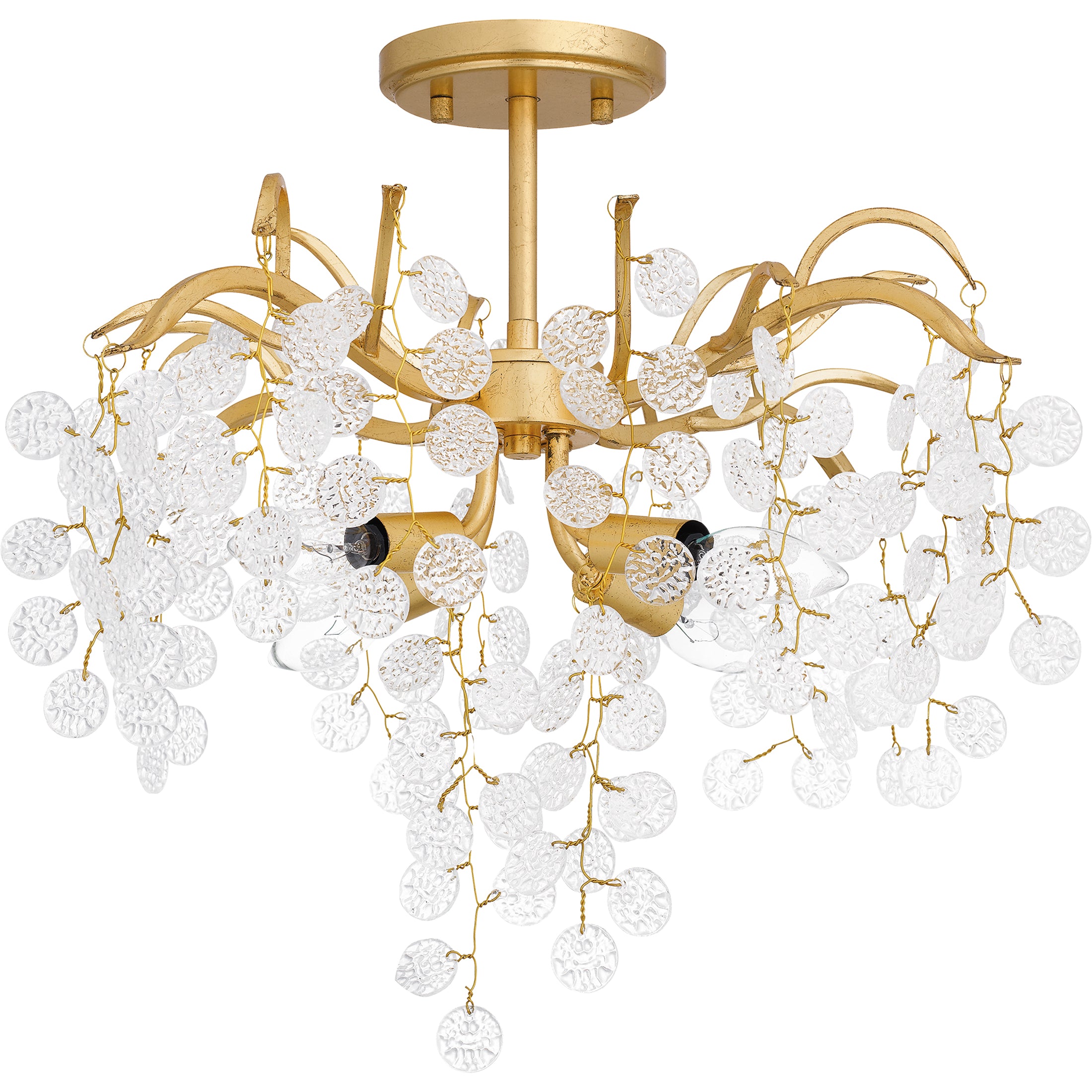 Quoizel Maple stropní svítidlo 29" gold leaf