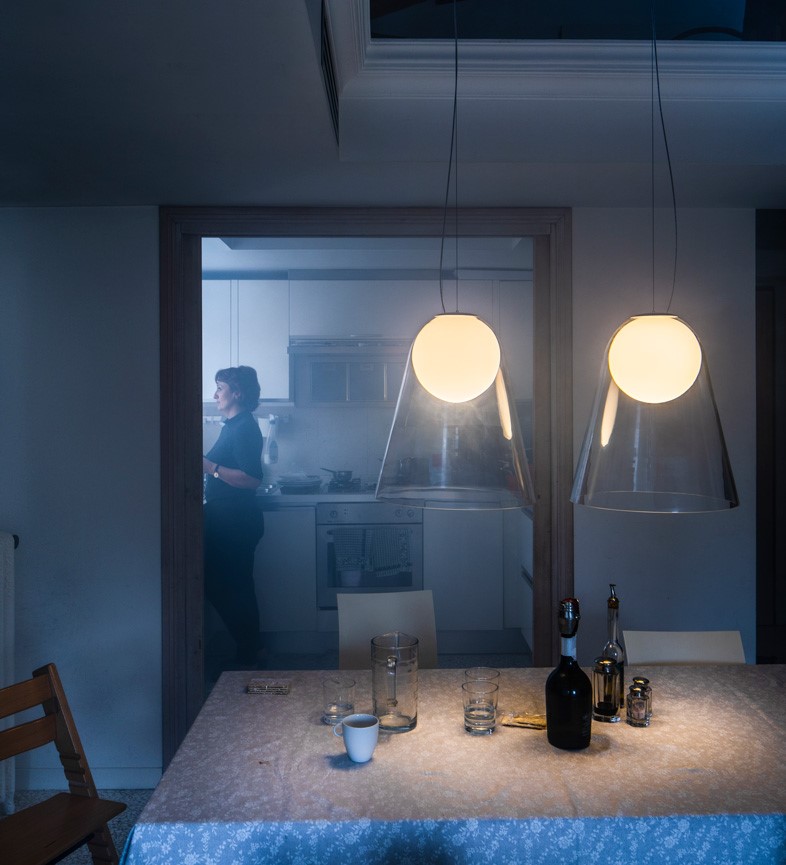 Foscarini Satellight závěsná lampa foukané sklo