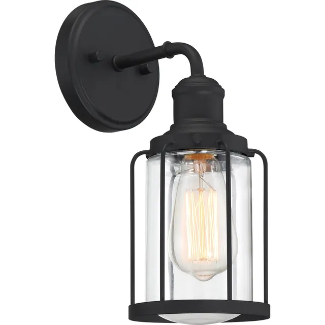 Quoizel Ludlow Wall Sconce nástěnná lampa černá klec