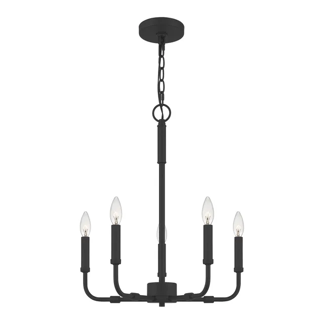 Quoizel Abner lustr 5 světel 18" černý