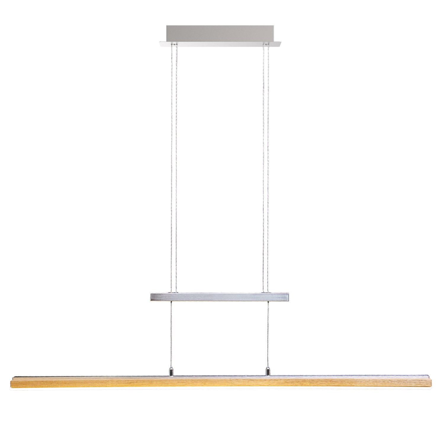 Elobra Panama závěsné LED světlo dub 100 cm dotykové