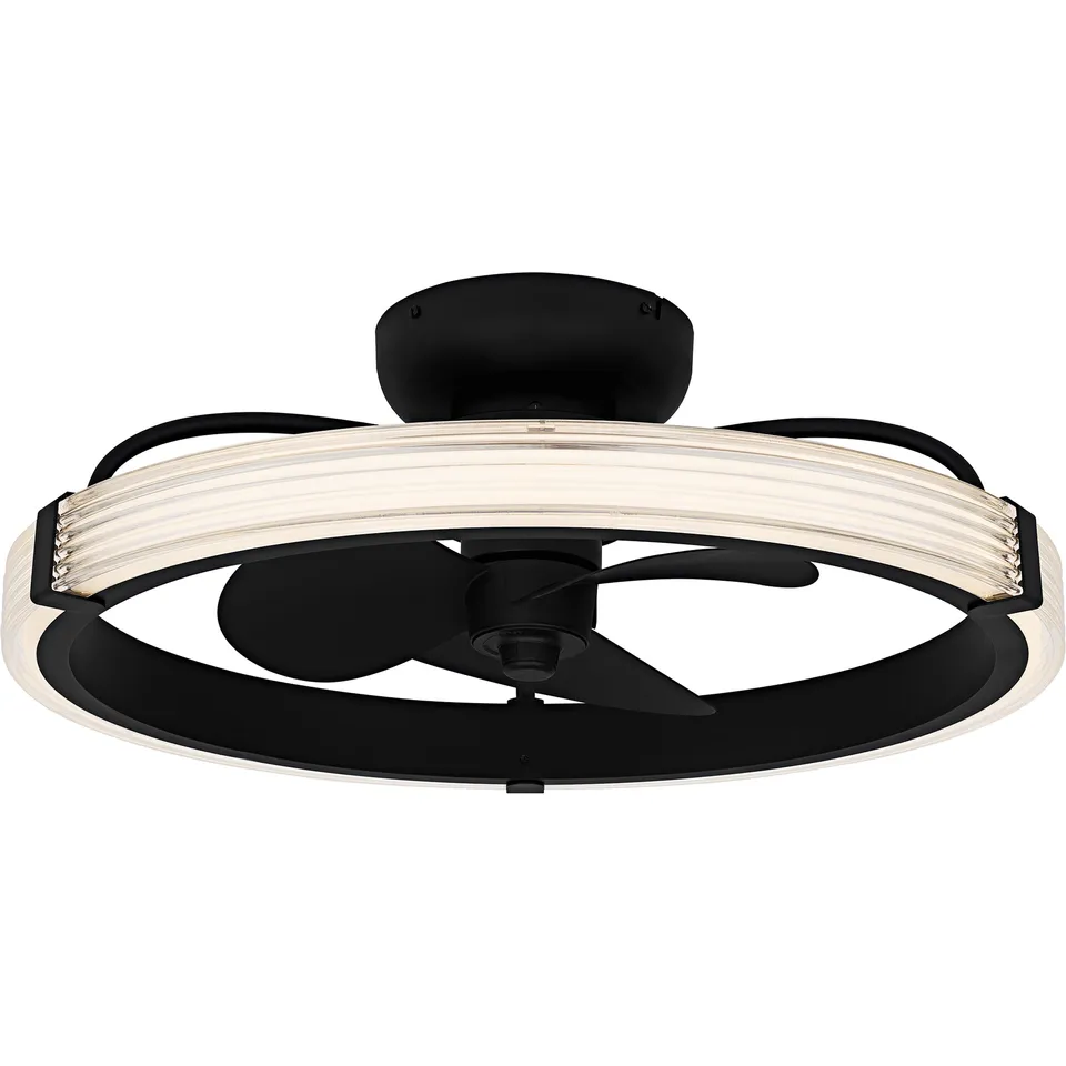 Quoizel Elrod Fan Light ventilátor se světlem LED