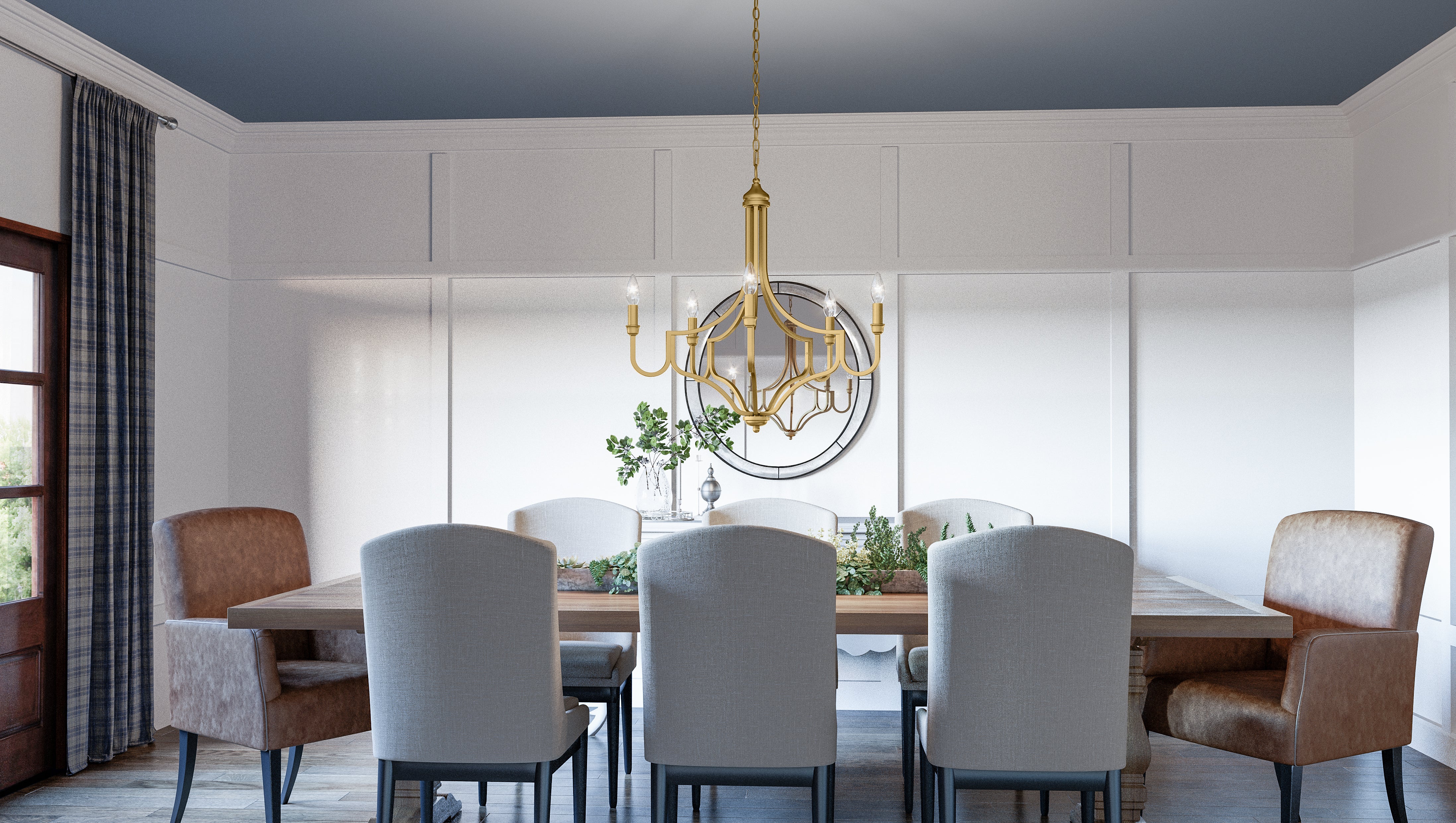 Quoizel Mabel Chandelier lustr světle zlatá