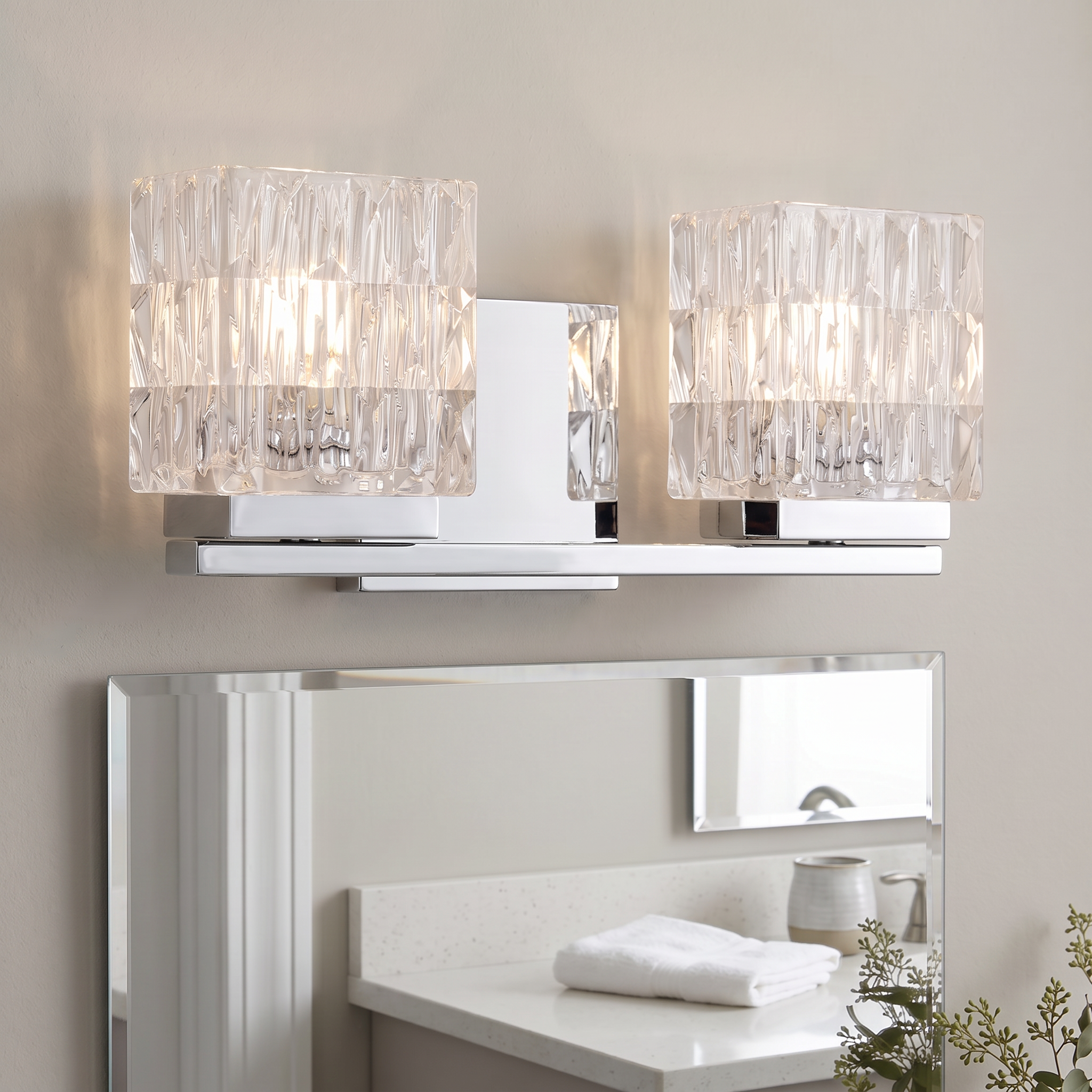 Quoizel Estelle koupelnové svítidlo chrom 2 světla