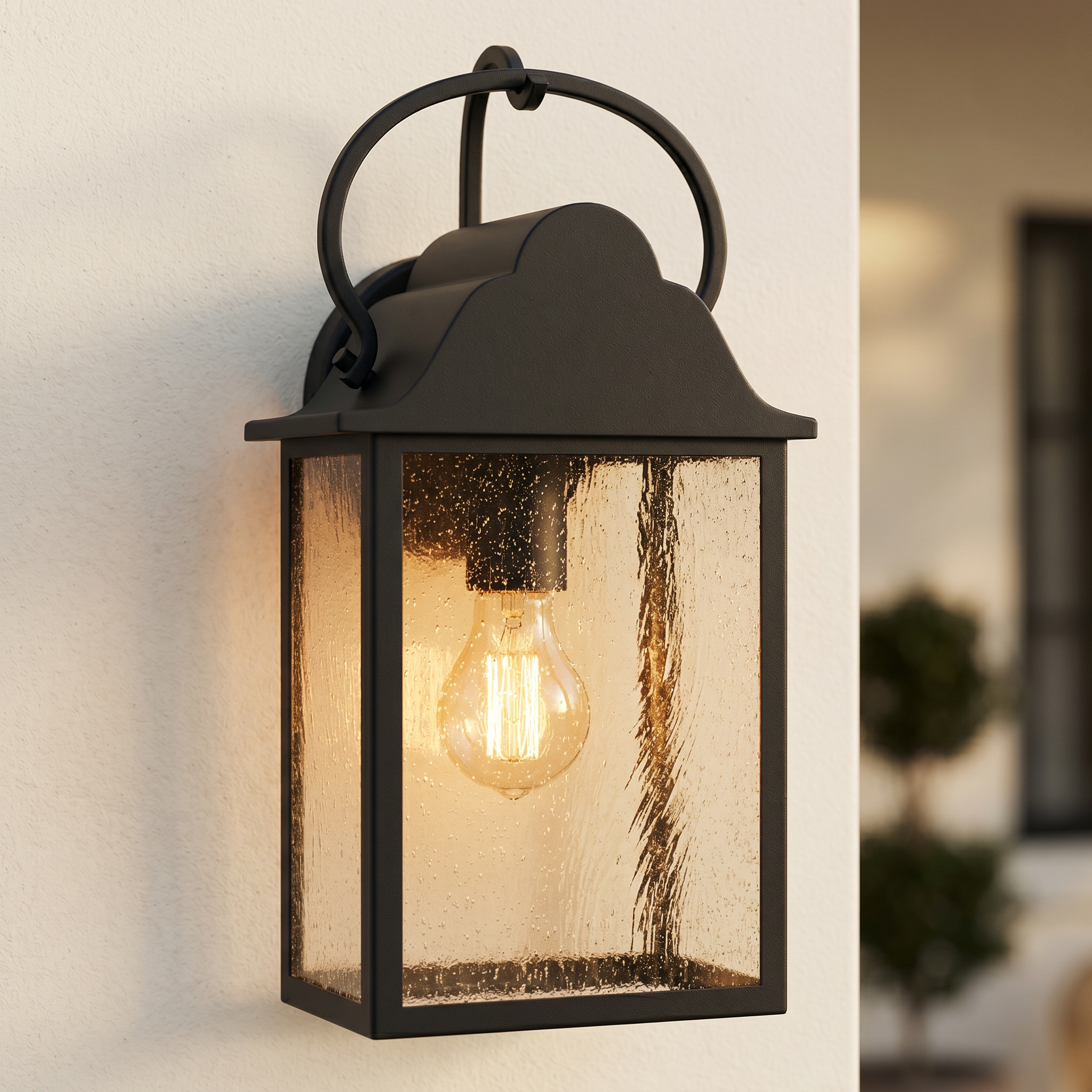 Quoizel Damian Wall Light venkovní lampa černá 38 cm