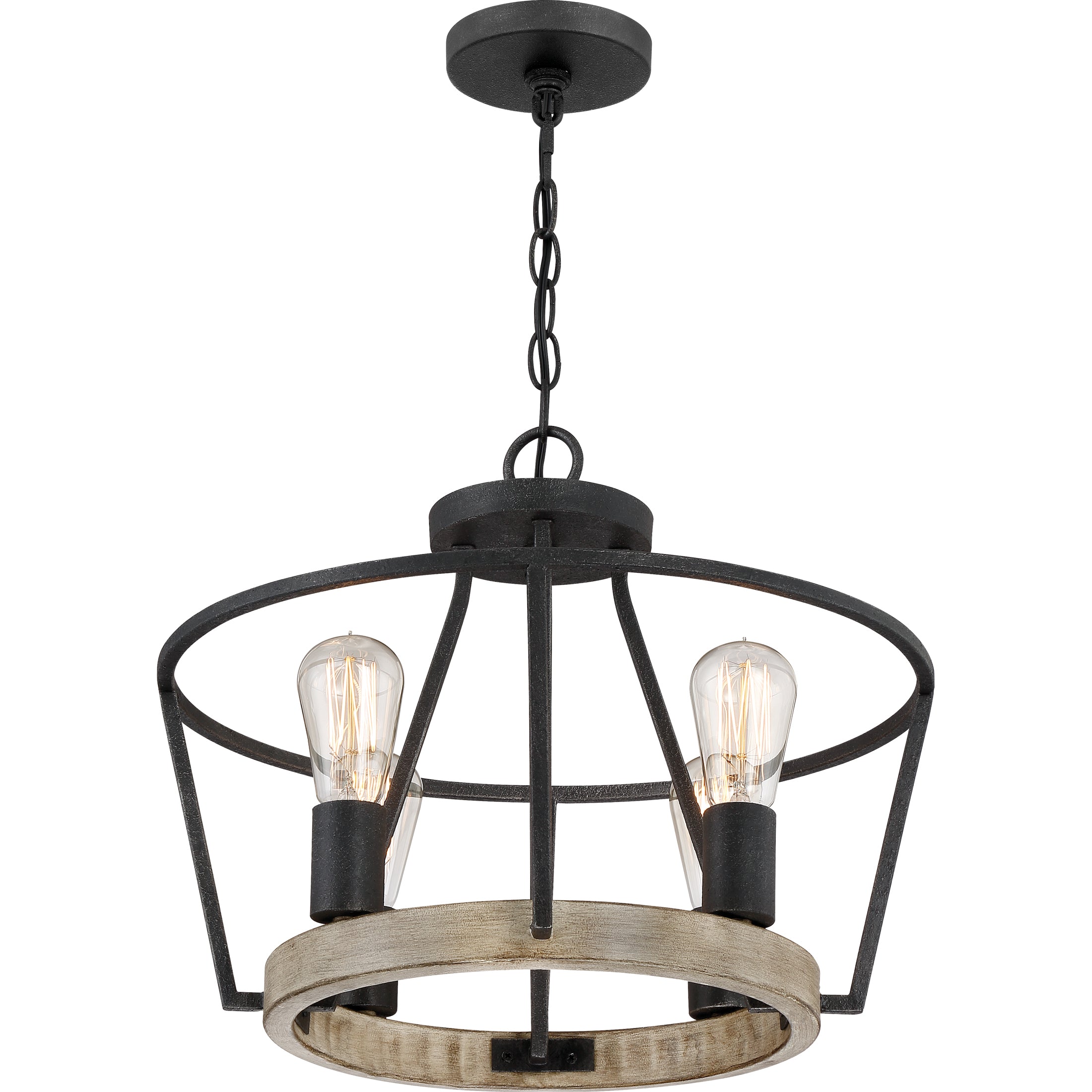 Quoizel Brockton Pendant svítidlo Grey Ash 17,5"