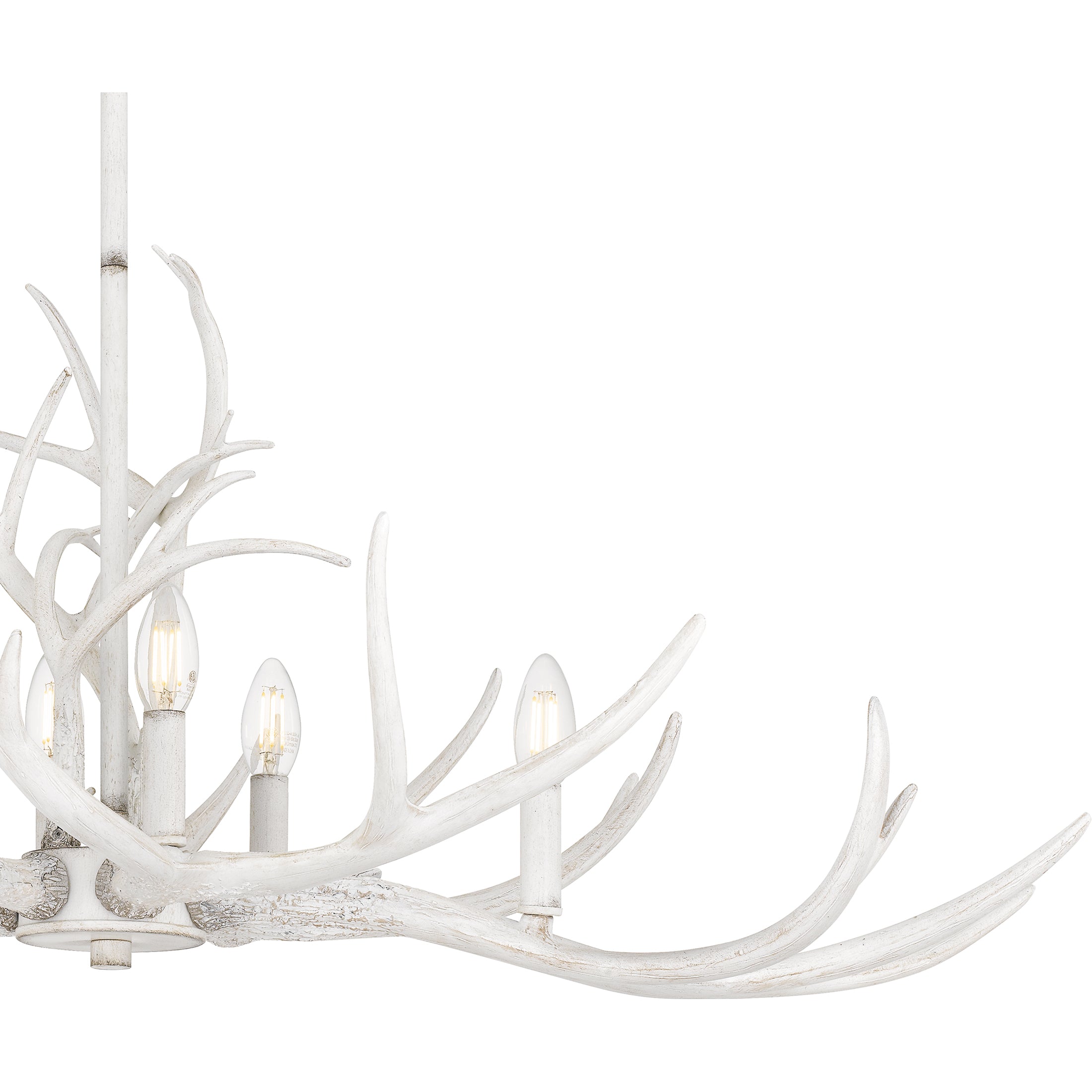Quoizel Brosh ostrovní lustr antique white paroží