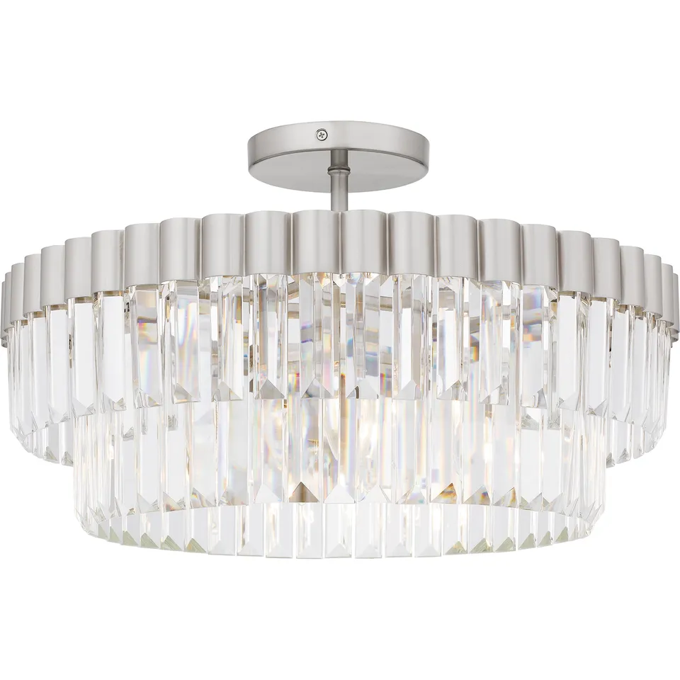 Quoizel Starlight Semi-Flush stropní svítidlo černé lesklé