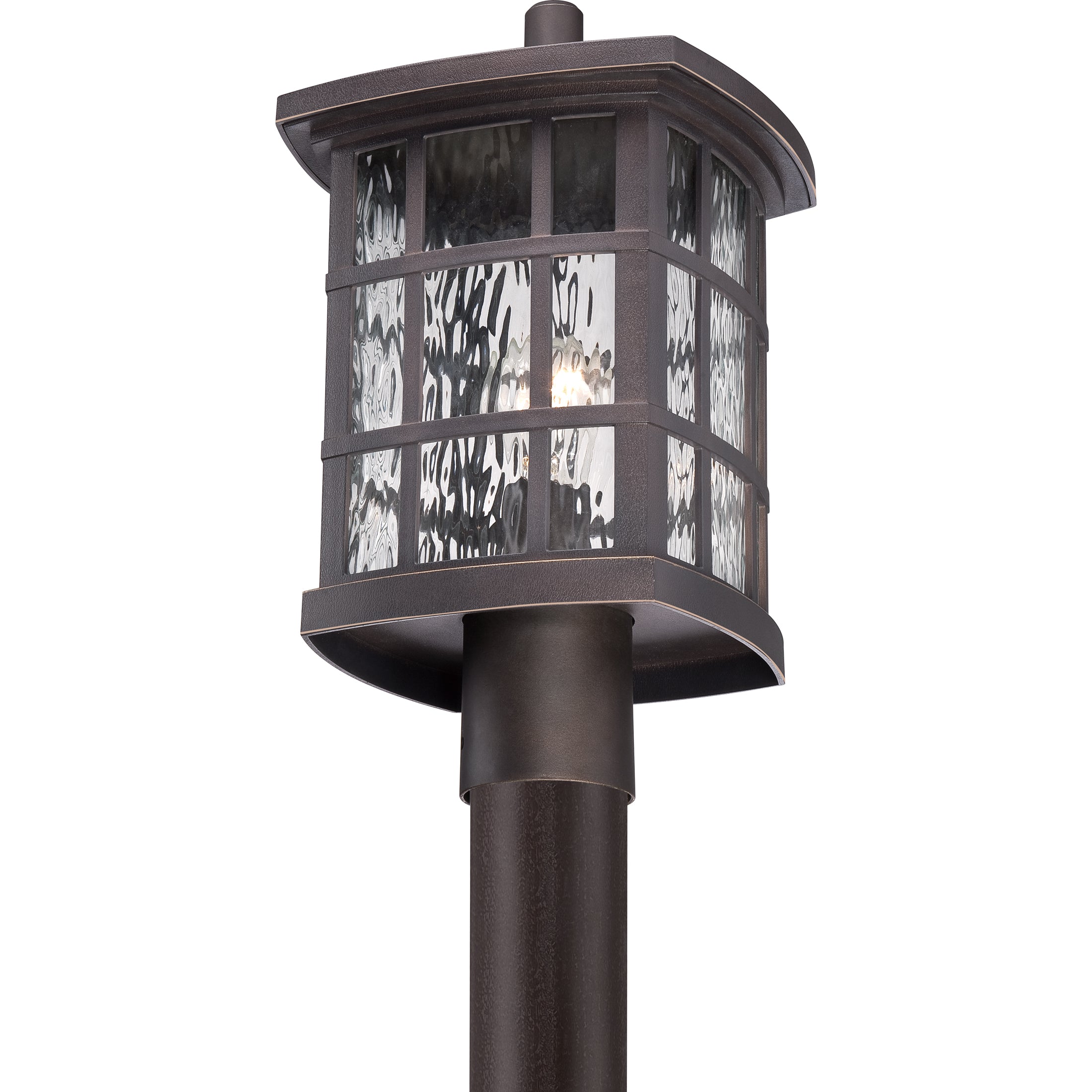 Quoizel Stonington venkovní sloupková lampa mystic black do exteriéru