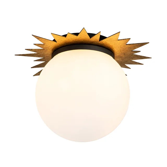 Gilded Nola Soleil 3 stropní svítidlo starožitná zlatá
