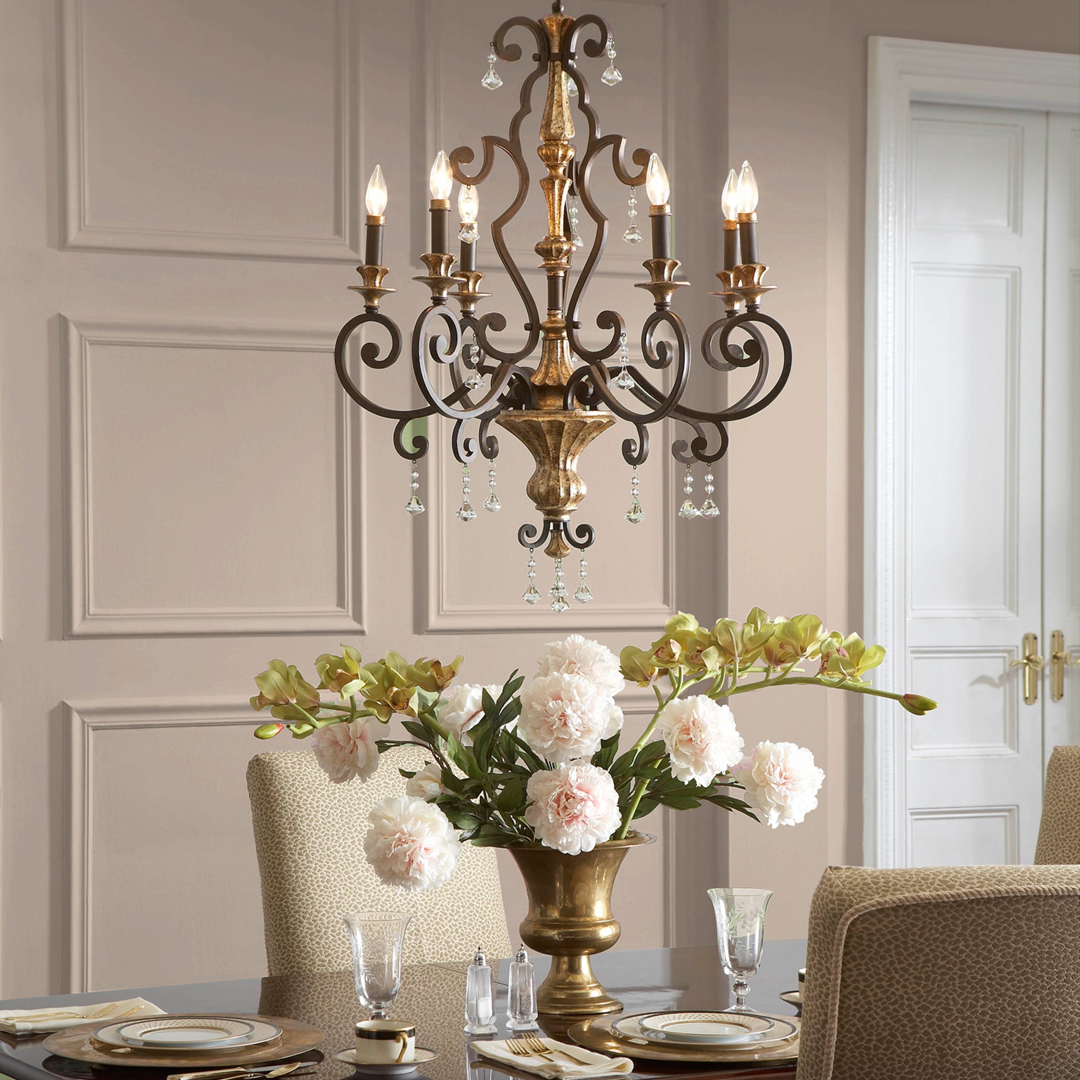 Quoizel Marquette lustr Heirloom s krystaly