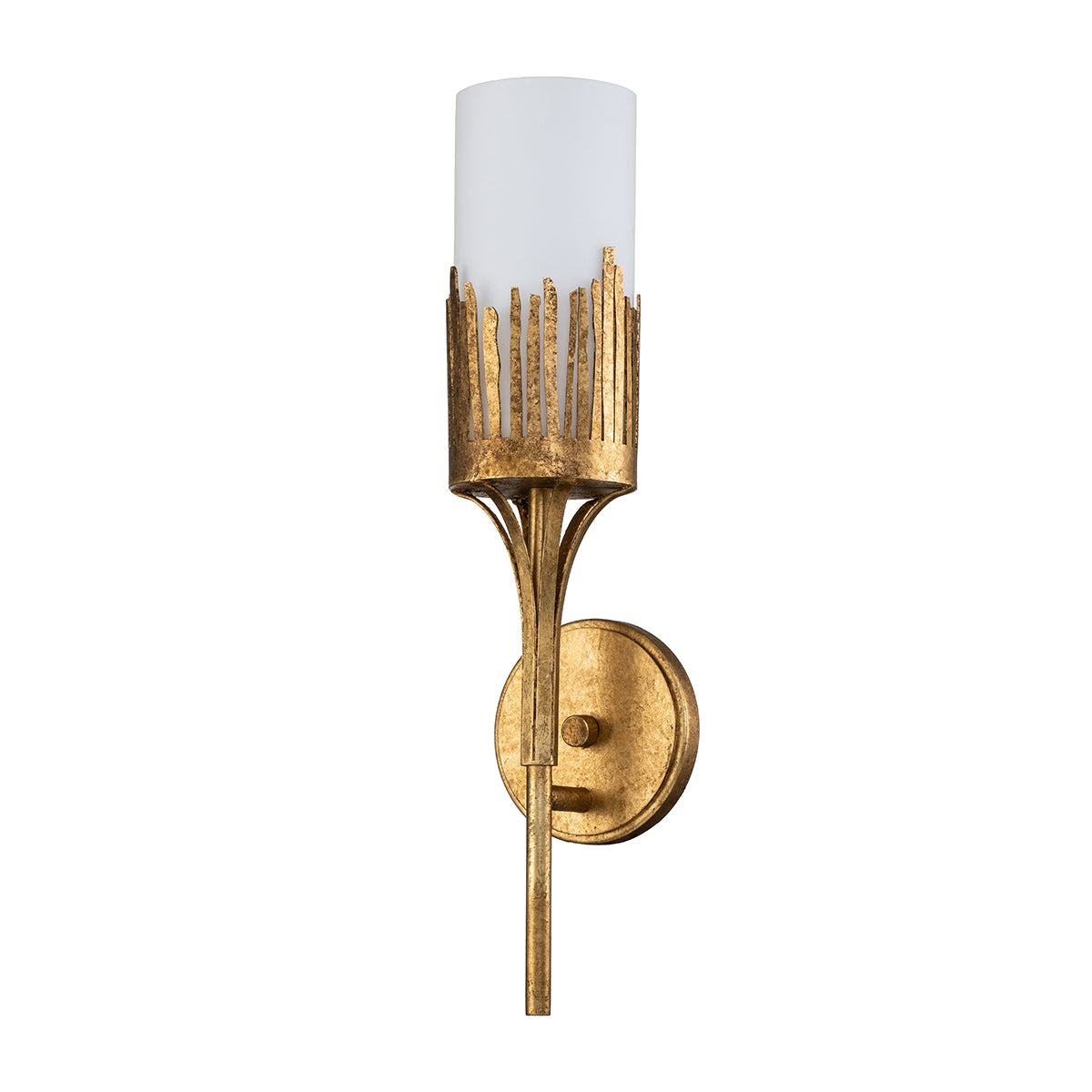 Gilded Nola Sawgrass 1 nástěnné svítídlo zlatý list
