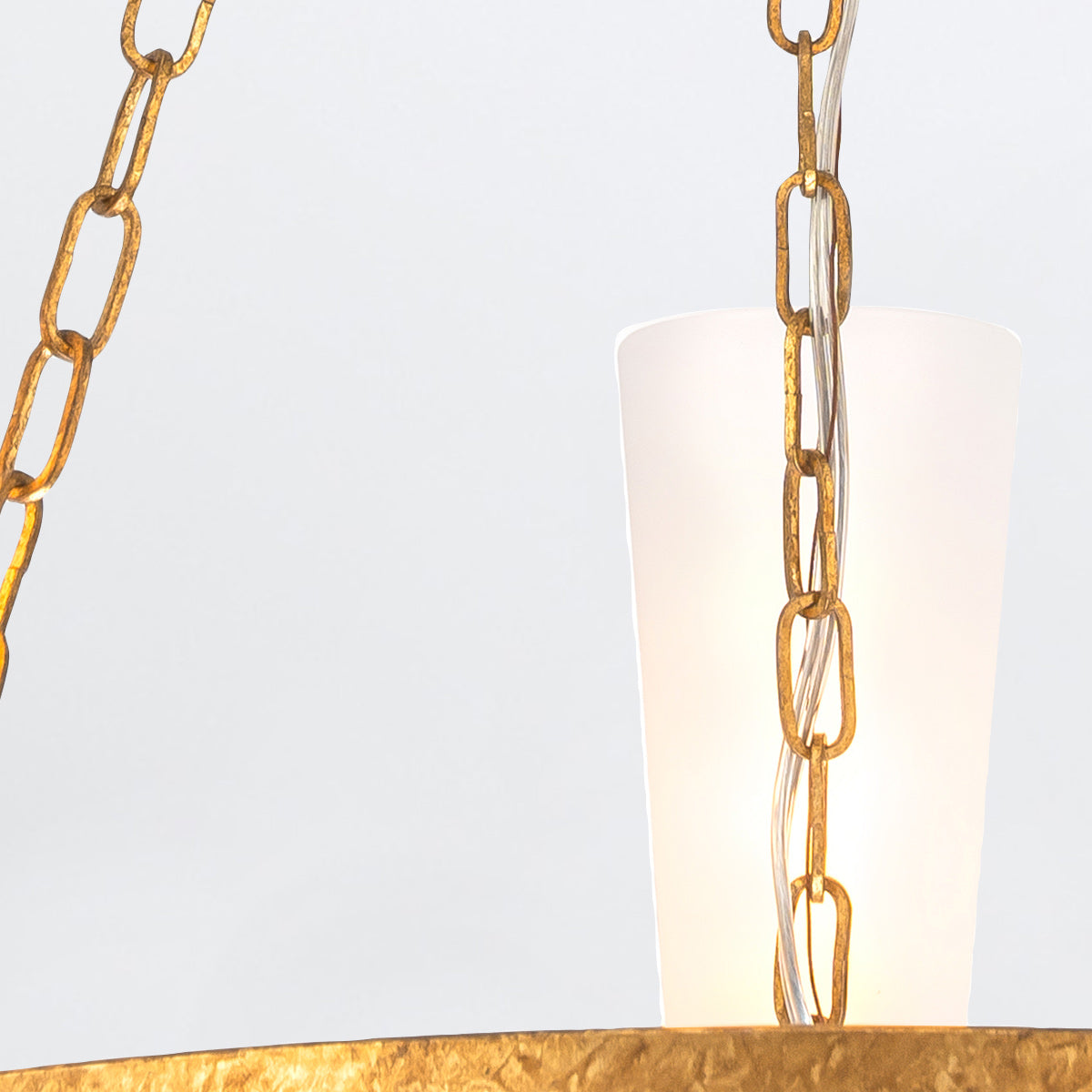 Gilded Nola Kristy 3světelný lustr antique gold