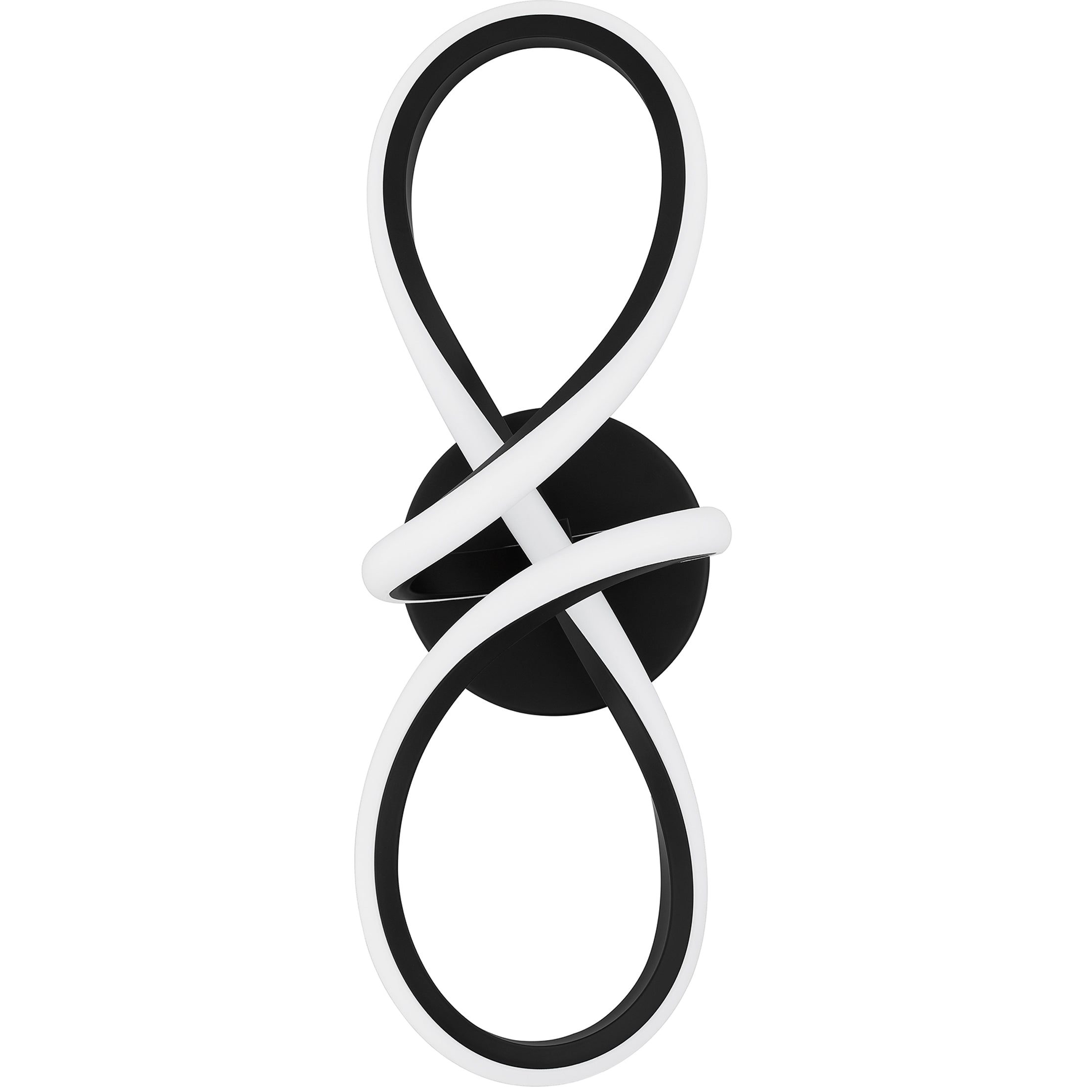 Quoizel Xena nástěnná lampa matná černá LED