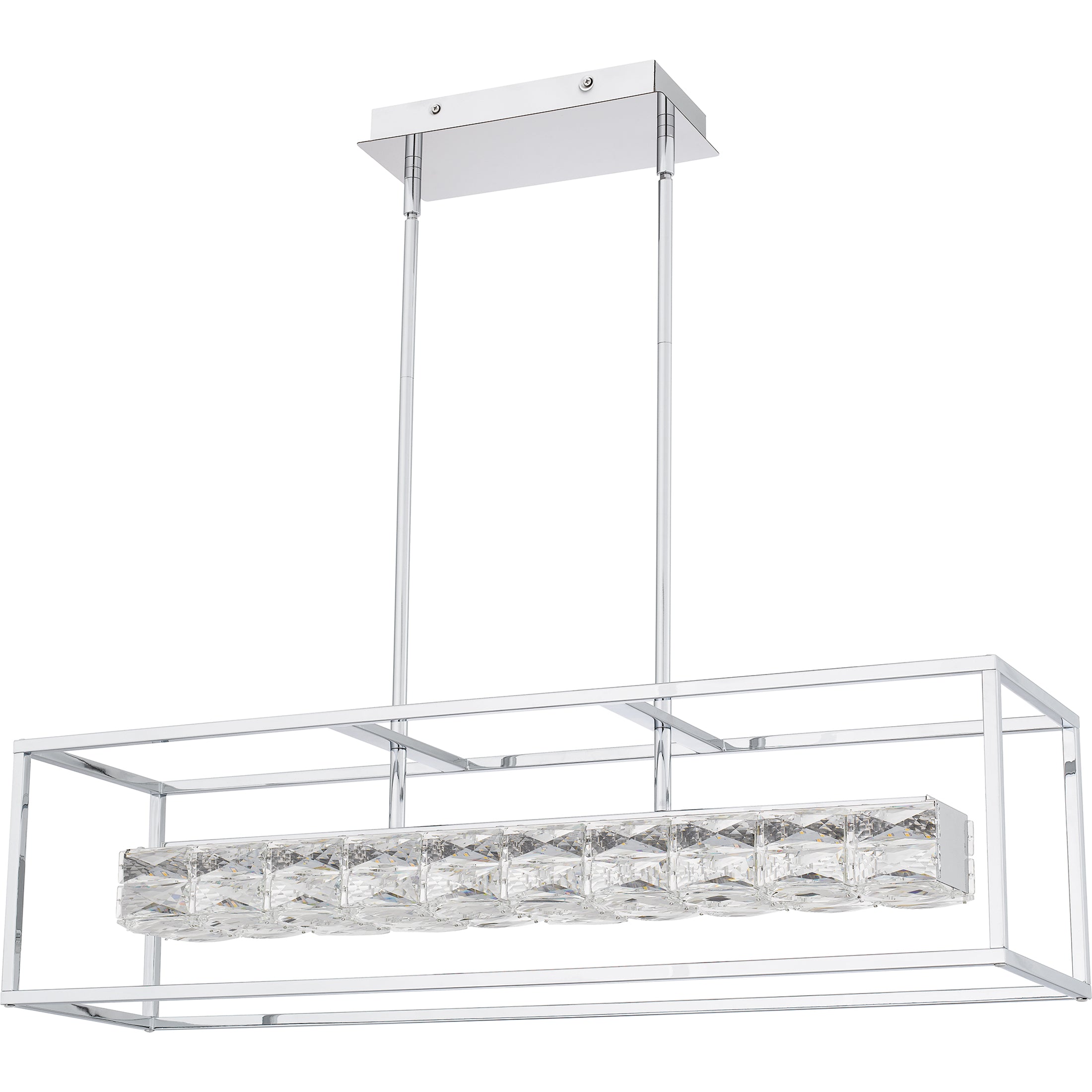 Quoizel Dazzle lineární LED lustr nad ostrůvek