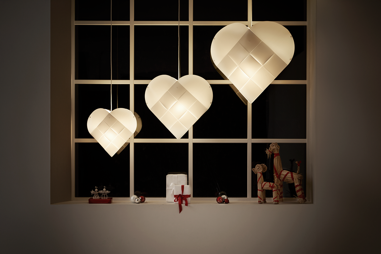 Le Klint 8130 Heart vánoční světlo Medium pletené